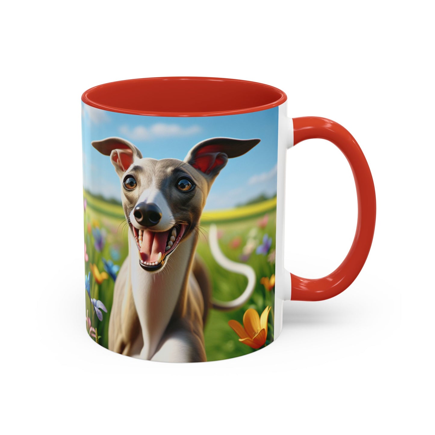 Whippet Accent Coffee Mug - Perfect Gift for Dog Lovers