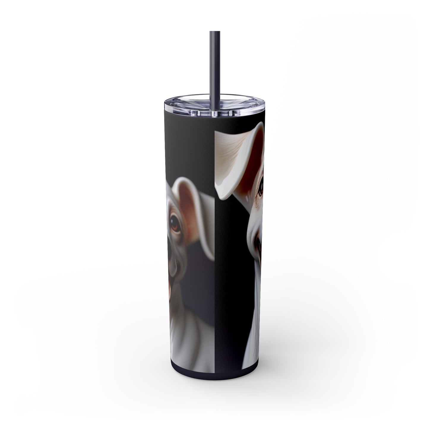 Porcelaine Tumbler with Straw, 20oz