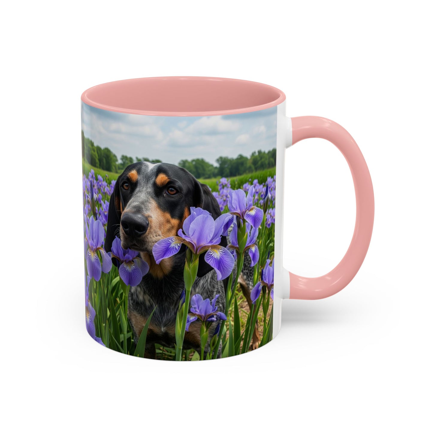 Bluetick Coonhound Accent Coffee Mug - Perfect Gift for Dog Lovers