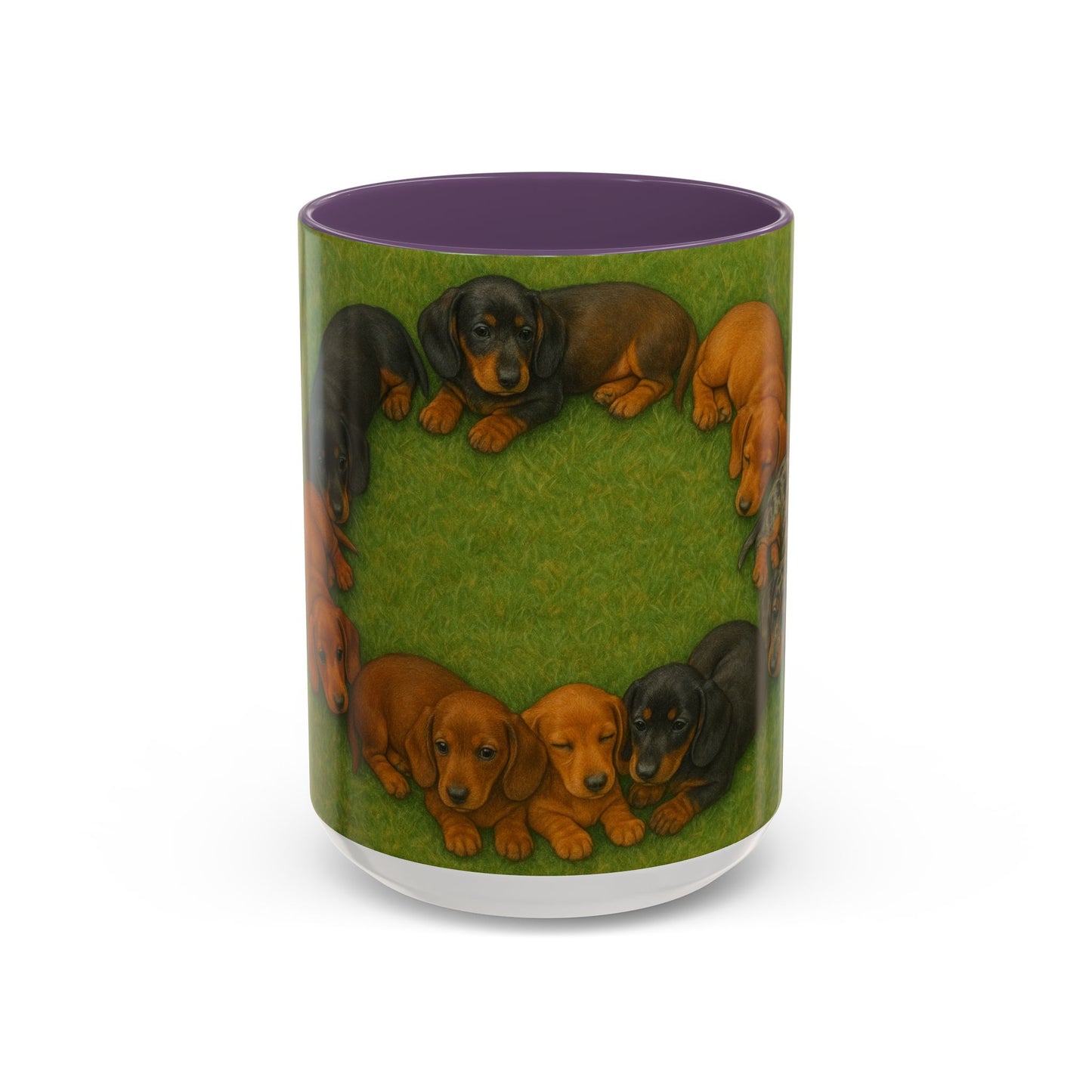 Dachshund puppies Accent Coffee Mug - Perfect Gift for Dog Lovers