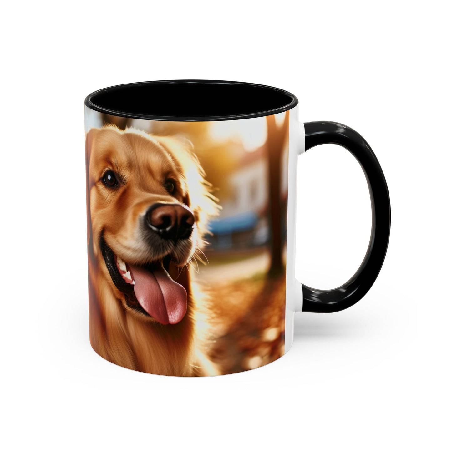 Golden Retriever Accent Coffee Mug - Perfect Gift for Dog Lovers