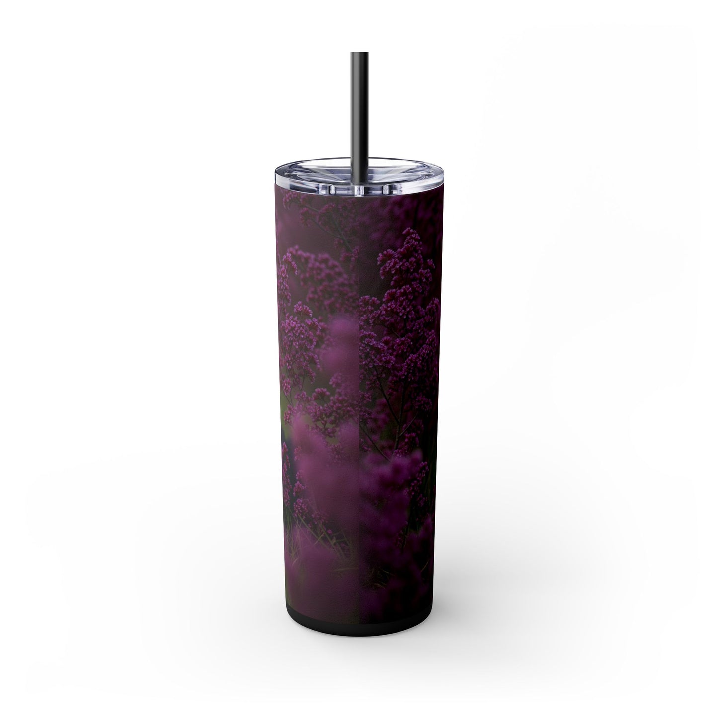Border Collie Skinny Tumbler with Straw, 20oz
