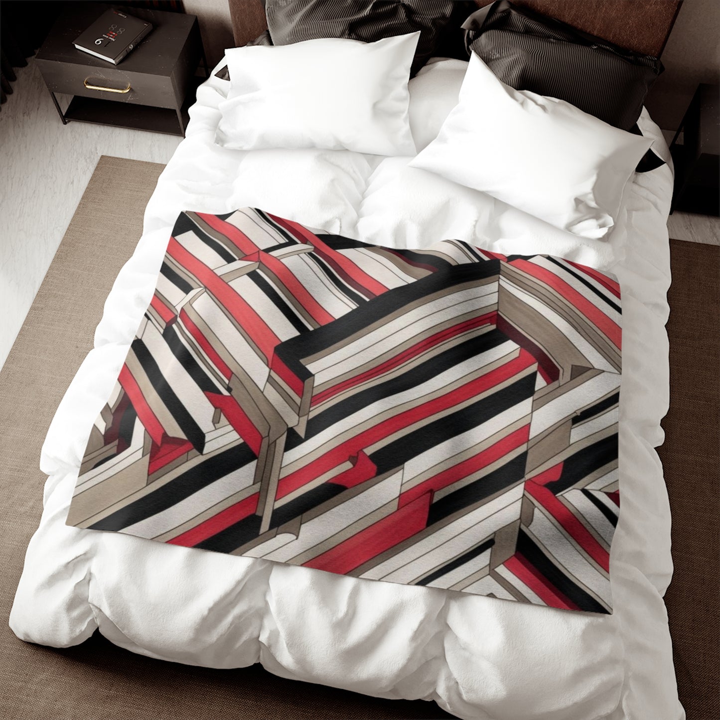 Optical Illusion Sweatshirt Blanket