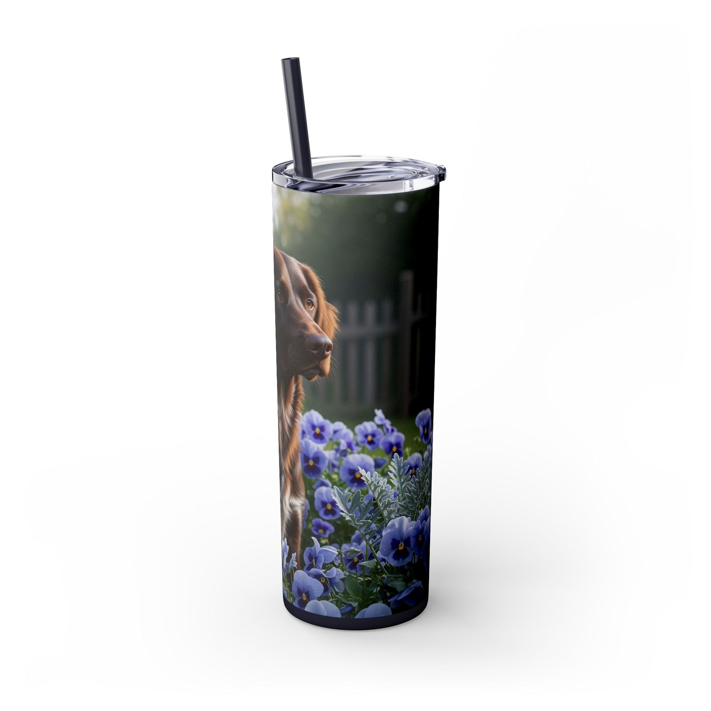 Small Munsterlander Tumbler with Straw, 20oz