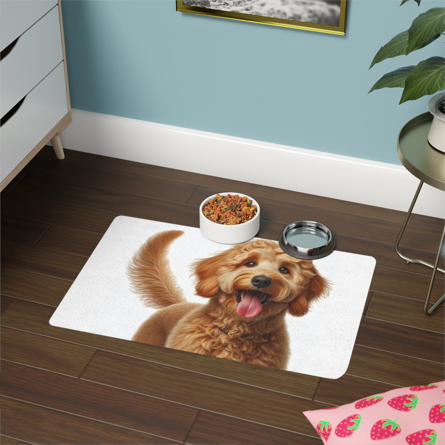 Pet Food Mat (12x18) - Goldendoodle