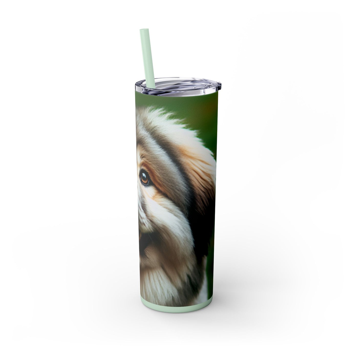 Tibetan Kyi Apso Tumbler with Straw, 20oz