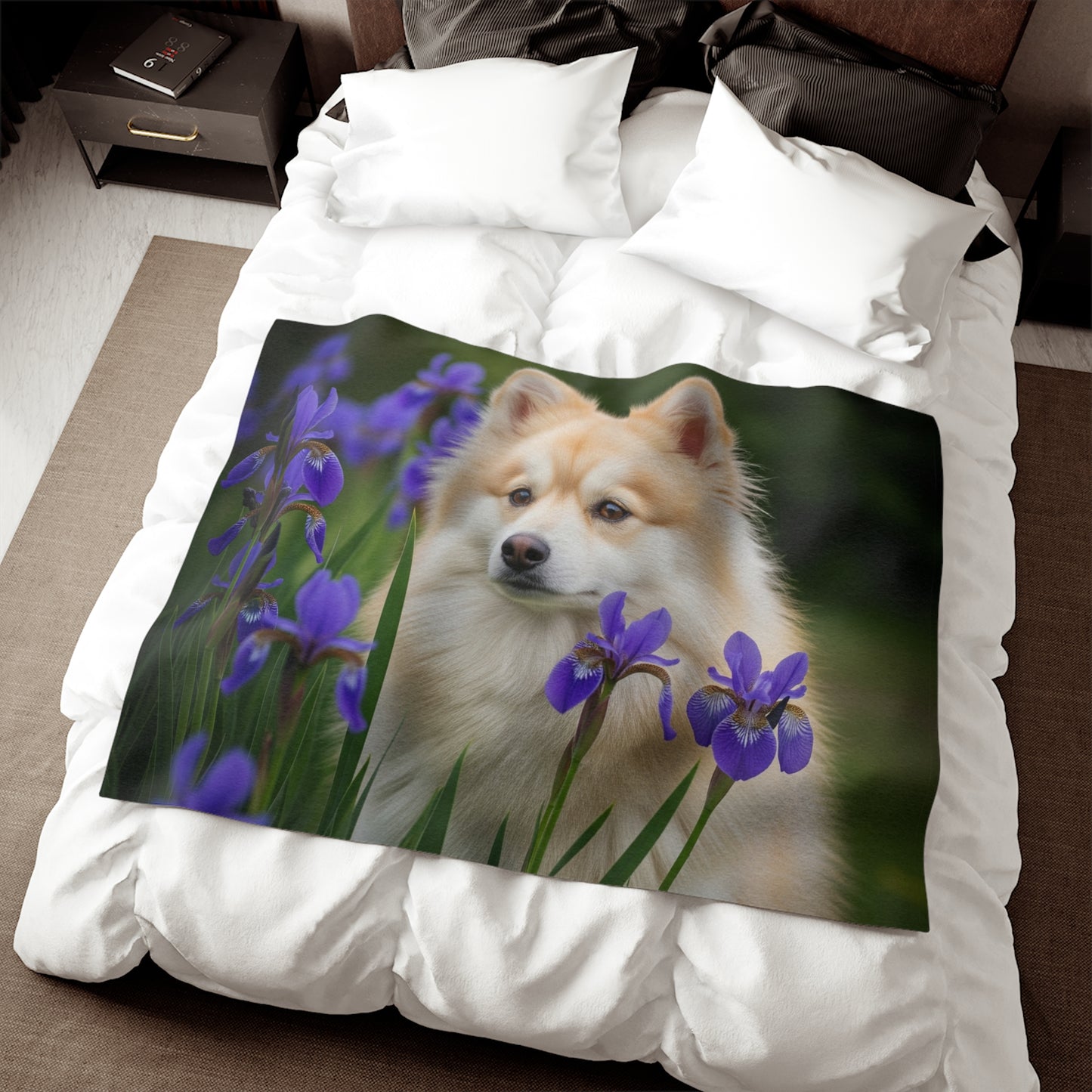 Couverture en sweat-shirt Pomsky