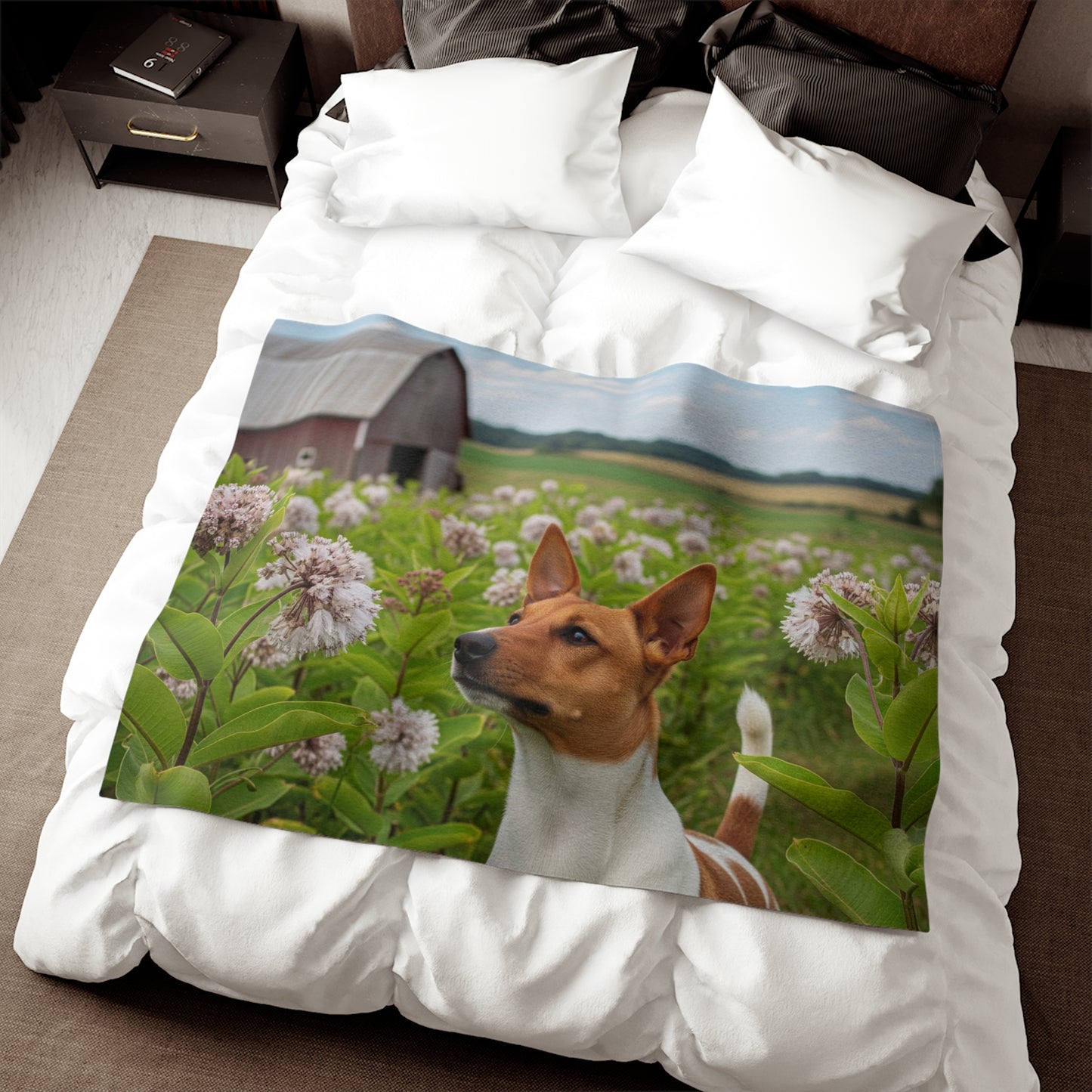 Couverture en sweat-shirt Rat Terrier