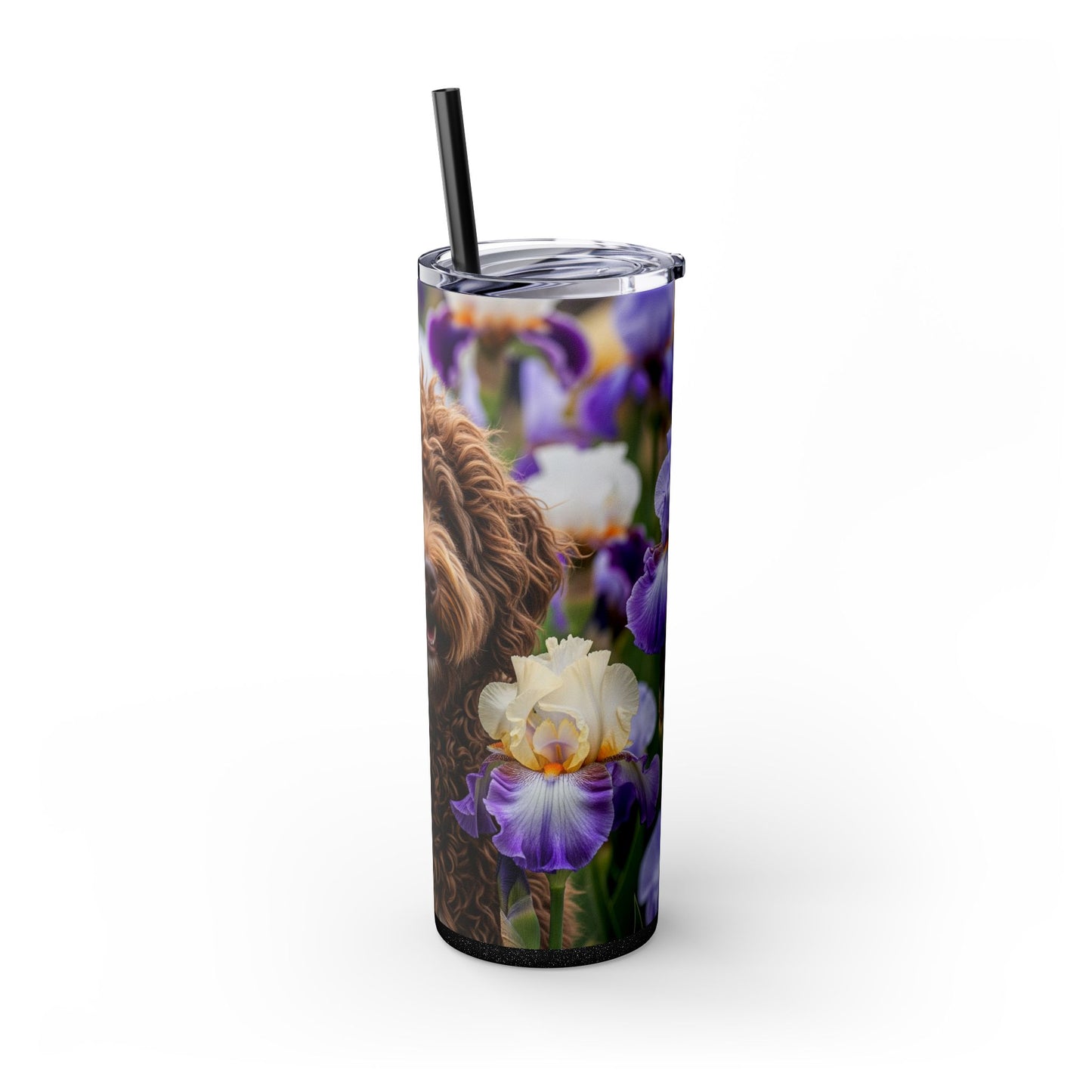Barbet Skinny Tumbler with Straw, 20oz