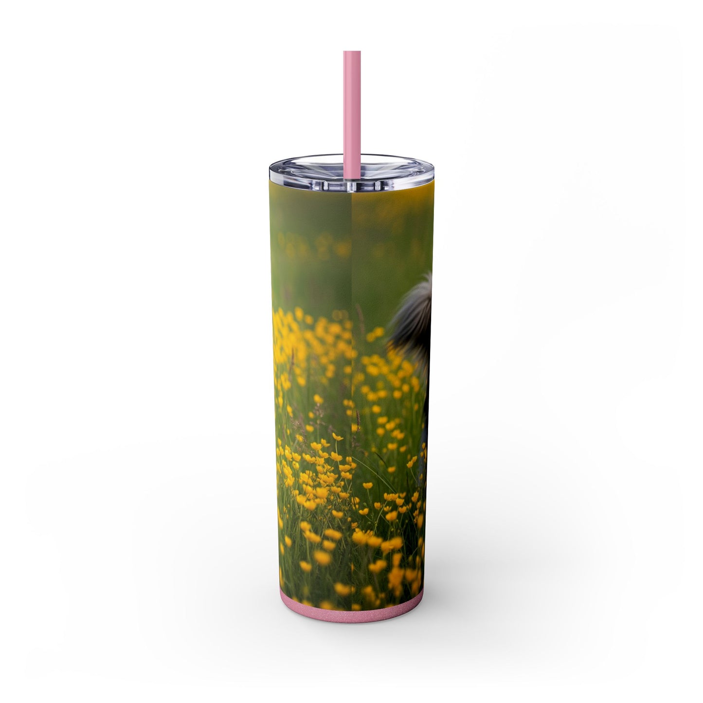 Belgian Sheepdog Tumbler with Straw, 20oz