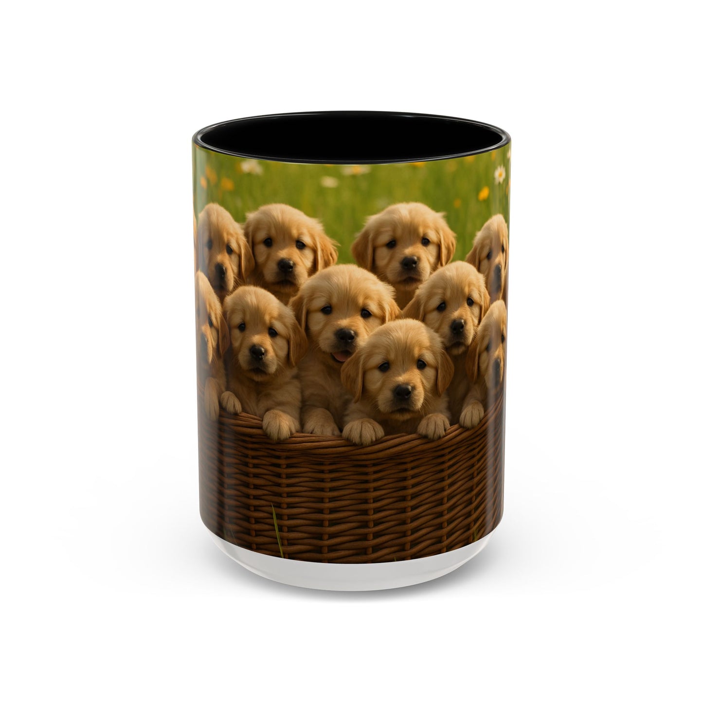 Golden Retriever puppies Accent Coffee Mug - Perfect Gift for Dog Lovers