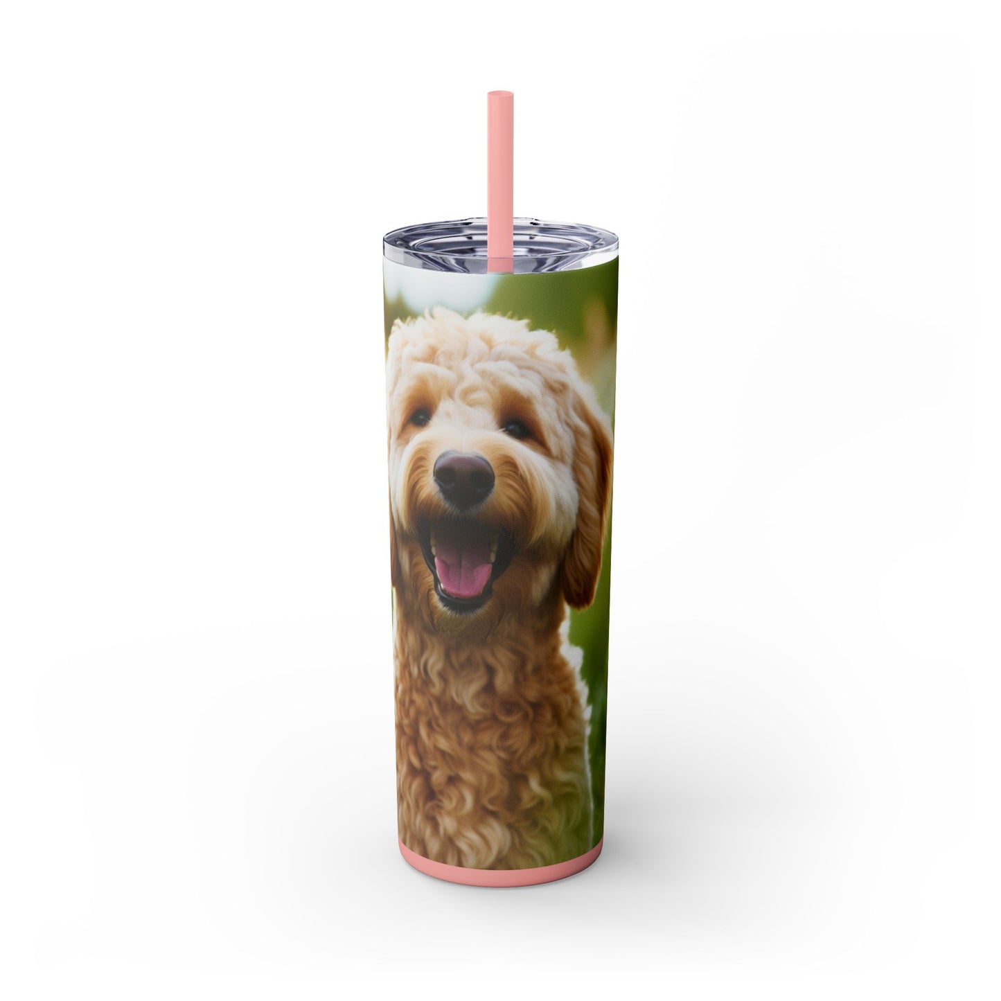 Labradoodle Tumbler with Straw, 20oz