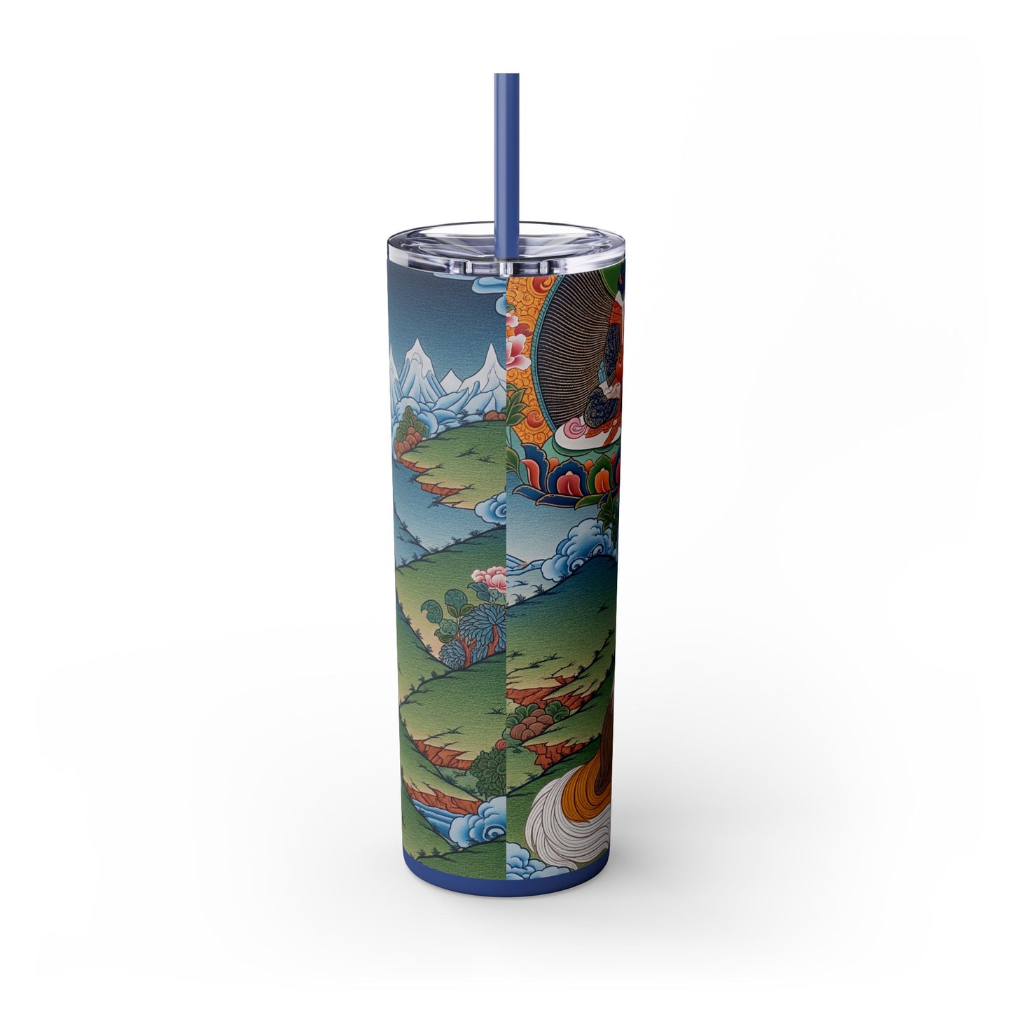 Lhasa Apso Skinny Tumbler with Straw, 20oz