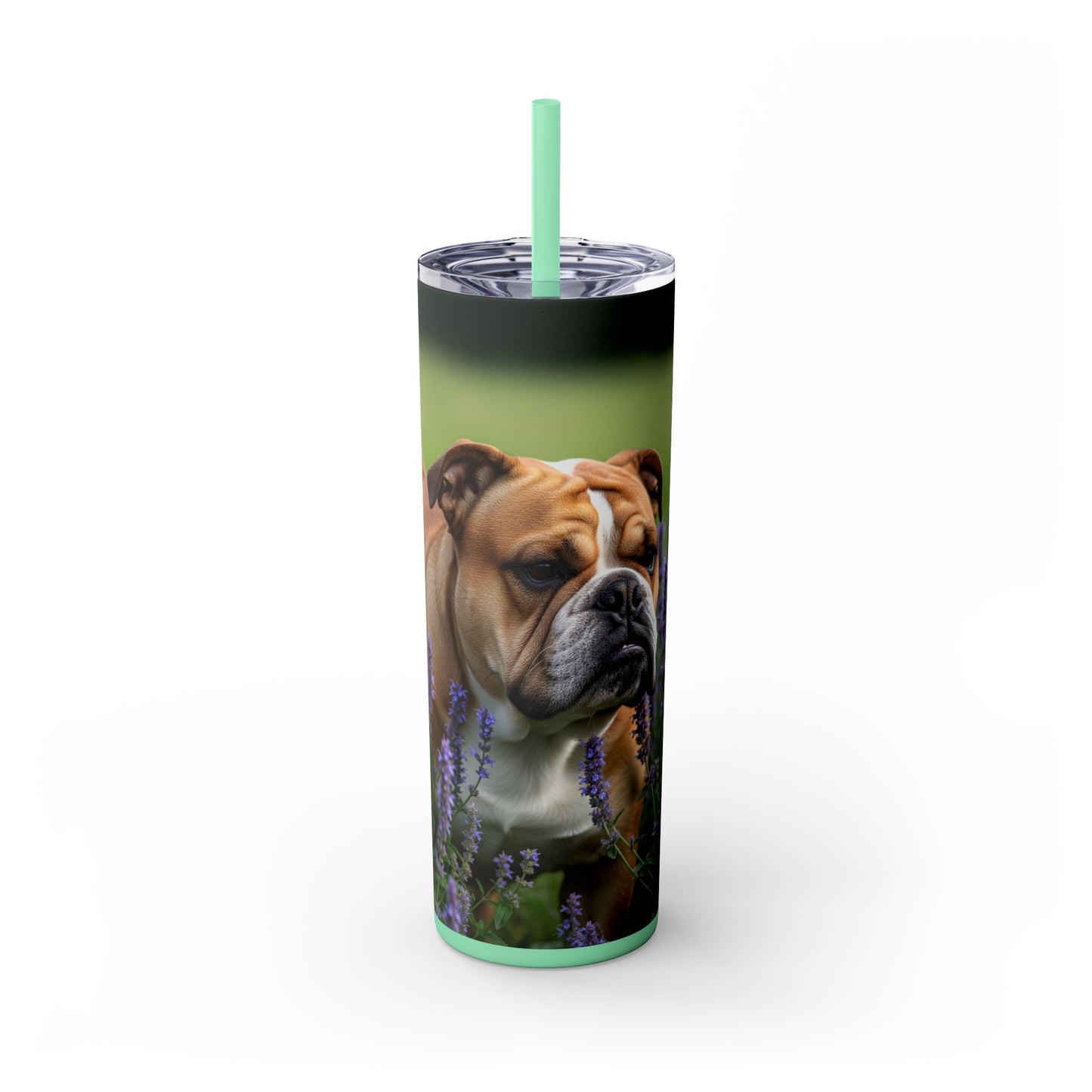 British Bulldog Tumbler with Straw, 20oz