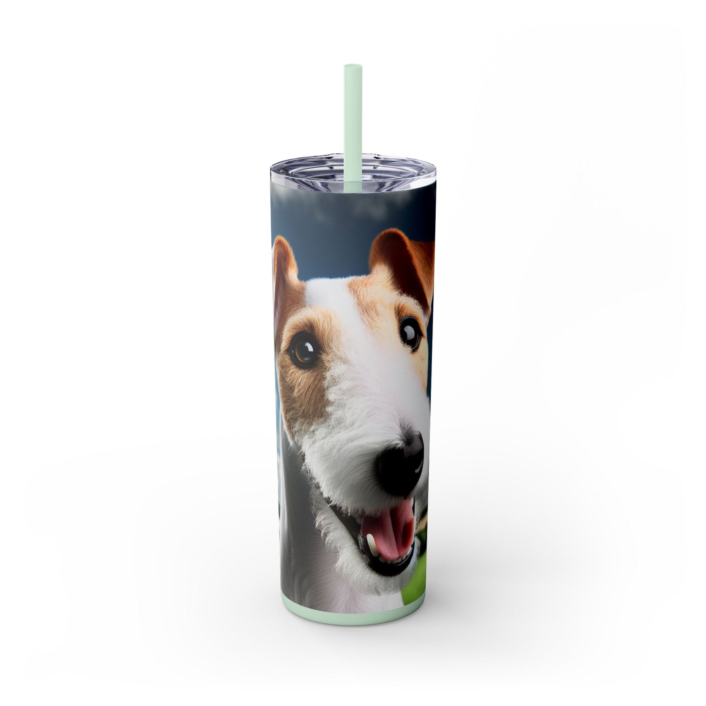 Smooth Fox Terrier Tumbler with Straw, 20oz