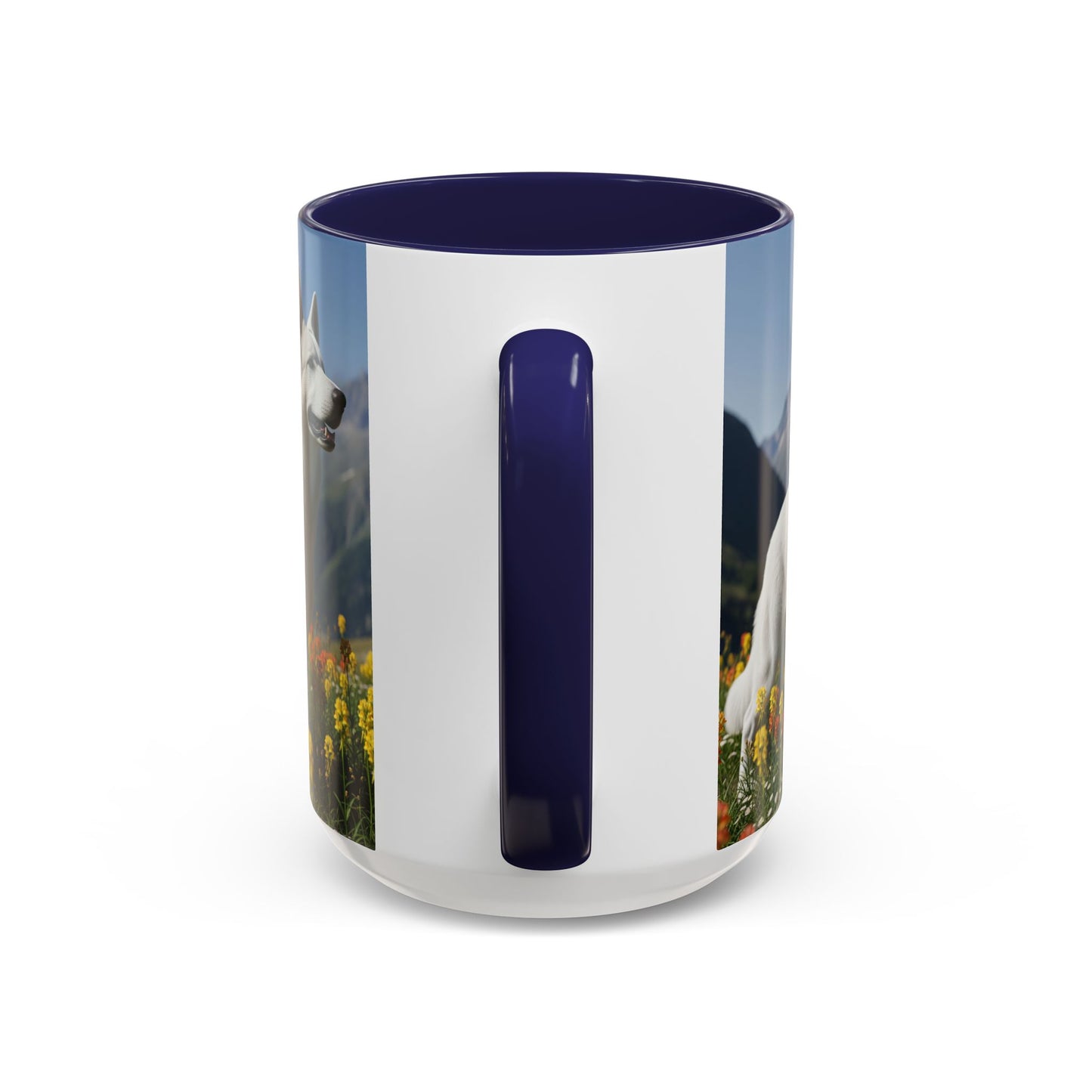 White Swiss Shepherd Dog Accent Coffee Mug - Perfect Gift for Dog Lovers