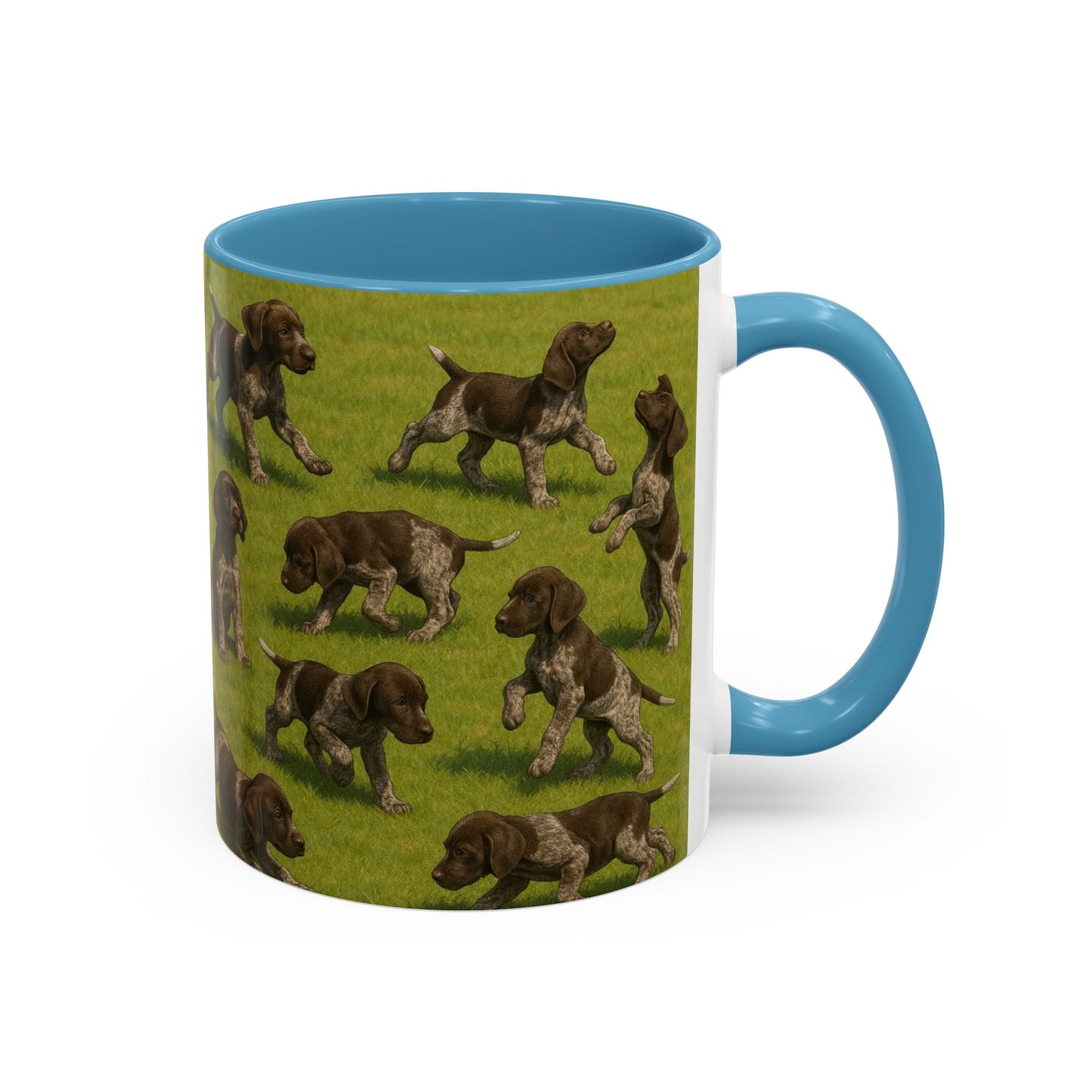 German Shorthaired Pointer puppies Accent Coffee Mug - Perfect Gift for Dog Lovers