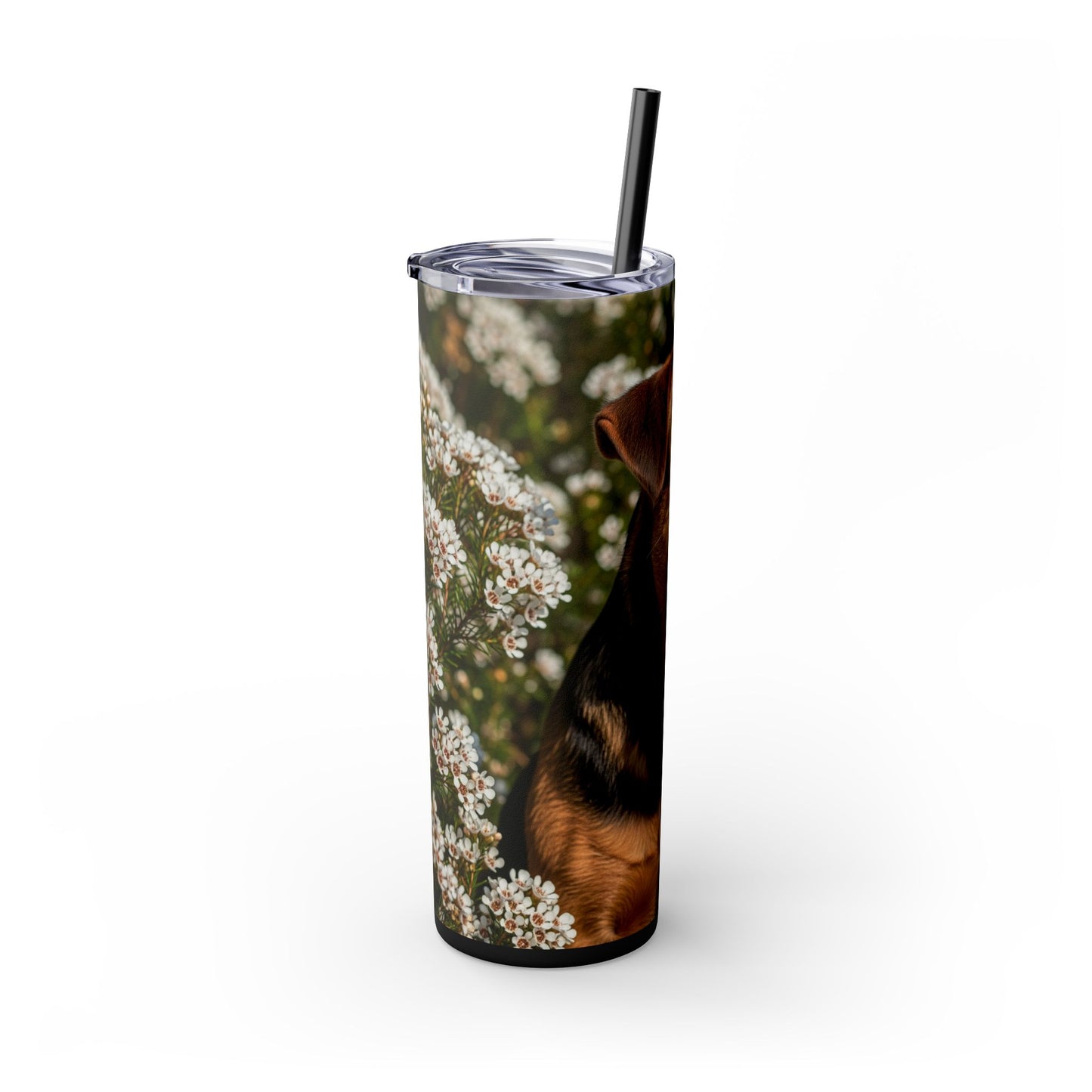 Tenterfield Terrier Skinny Tumbler with Straw, 20oz