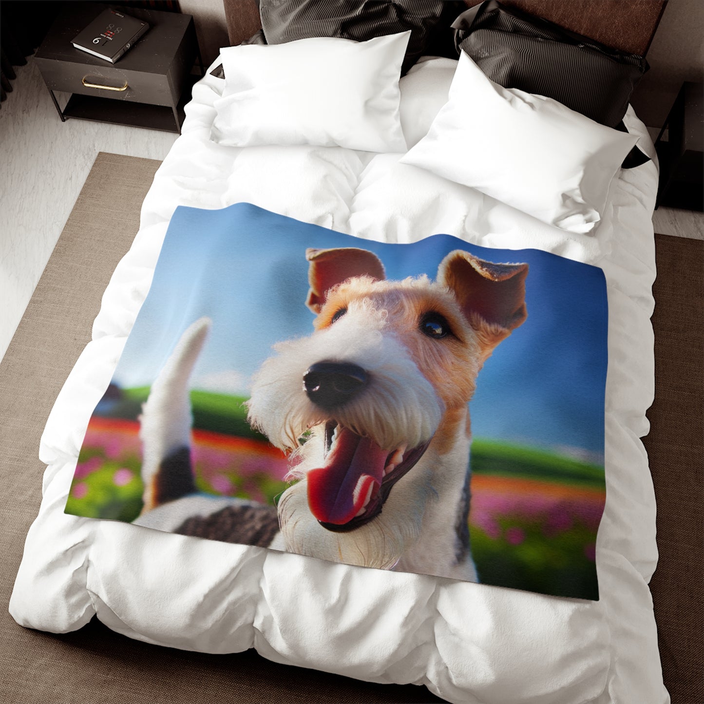 Wire Fox Terrier Sweatshirt Blanket
