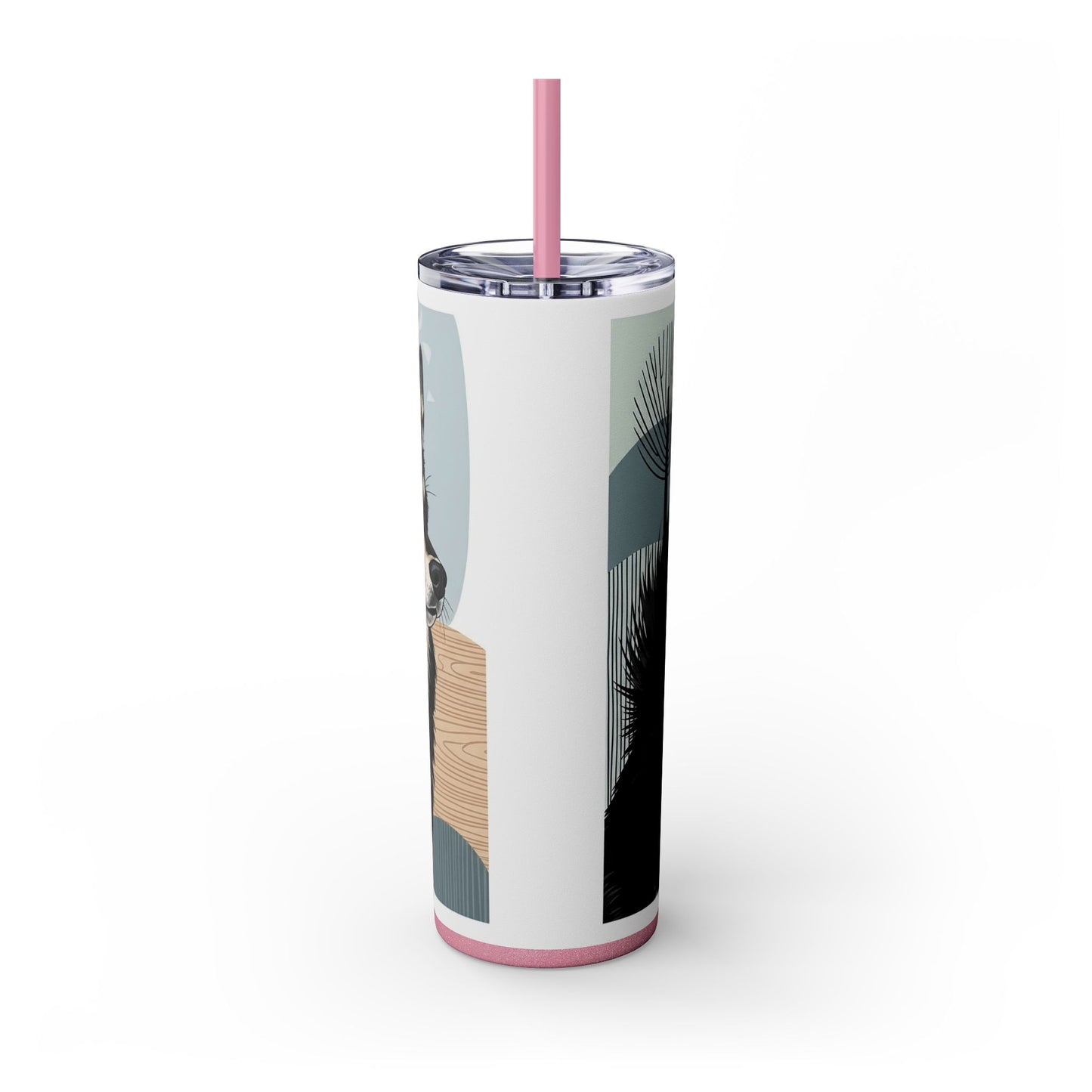 Swedish Lapphund Skinny Tumbler with Straw, 20oz