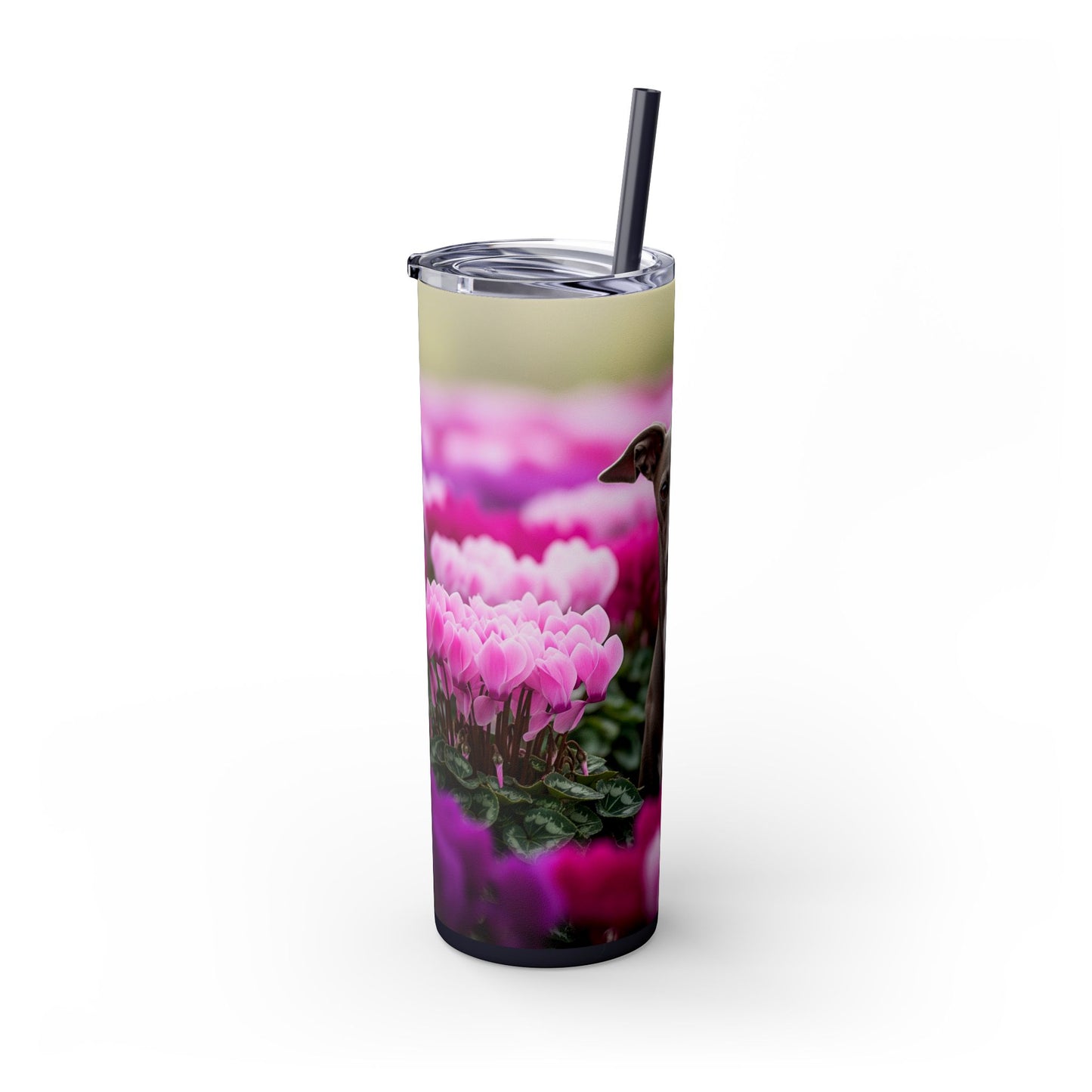 Italian Greyhound Tumbler with Straw, 20oz