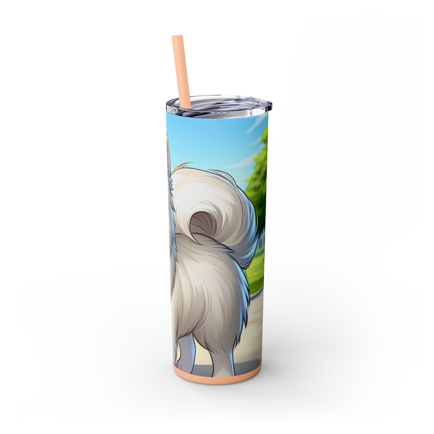 Indian Spitz Tumbler with Straw, 20oz