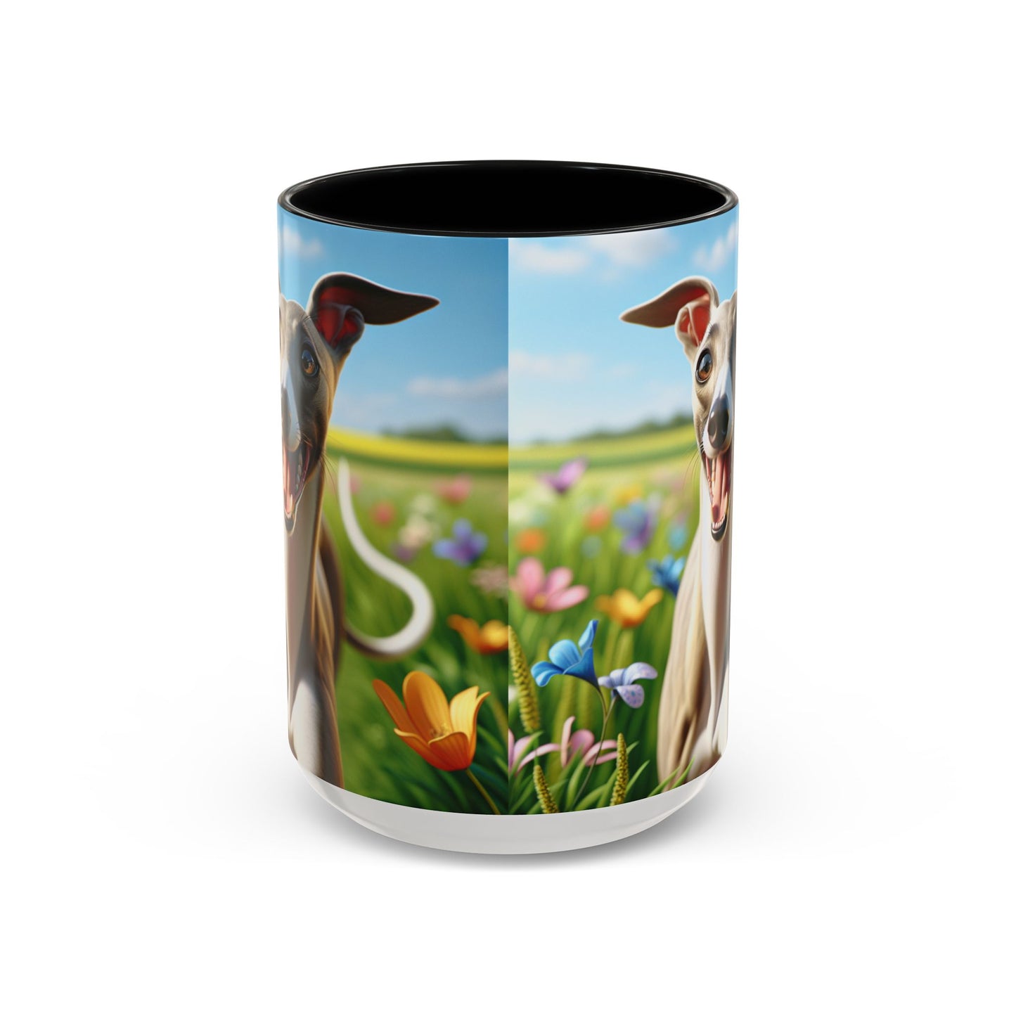 Whippet Accent Coffee Mug - Perfect Gift for Dog Lovers