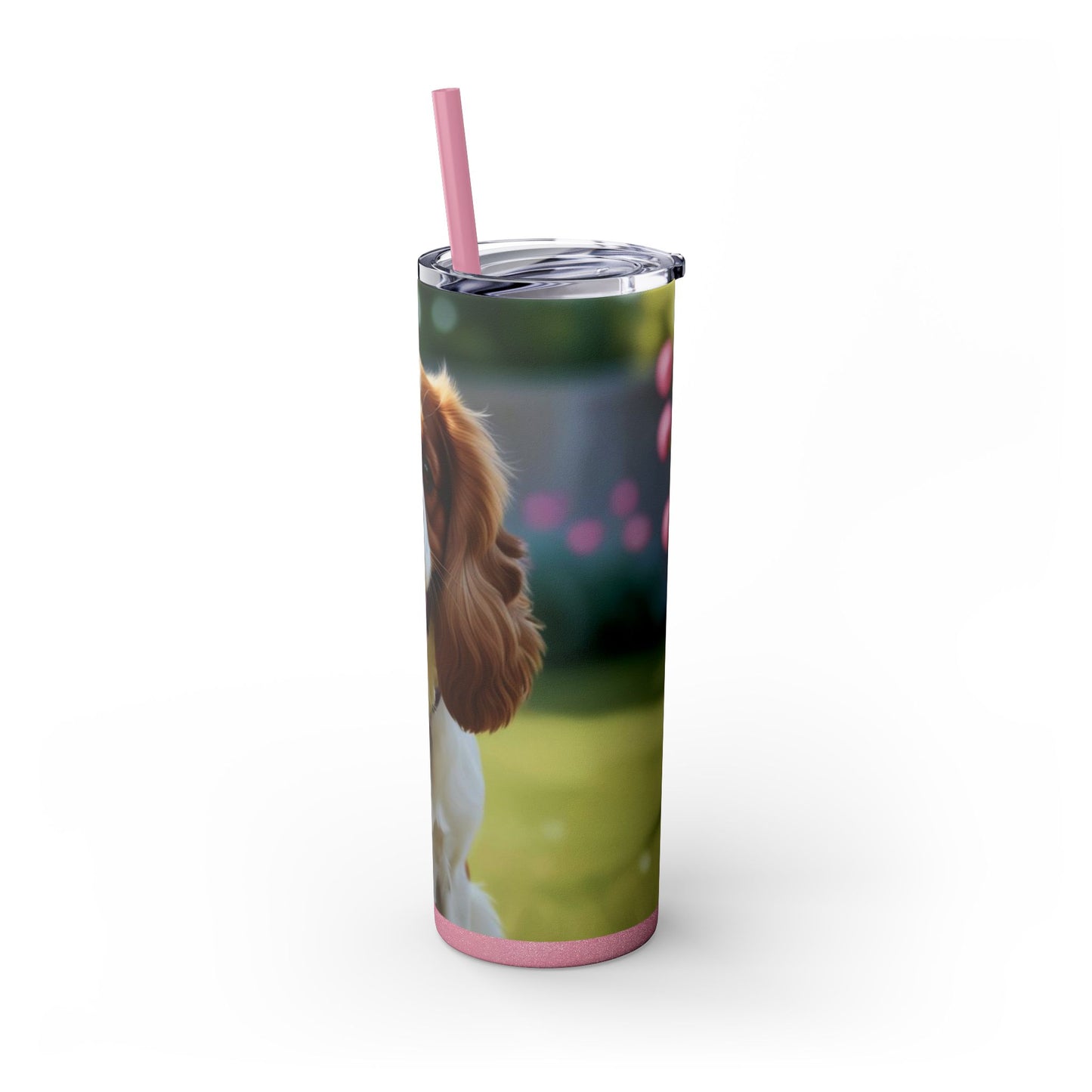 King Charles Spaniel Tumbler with Straw, 20oz