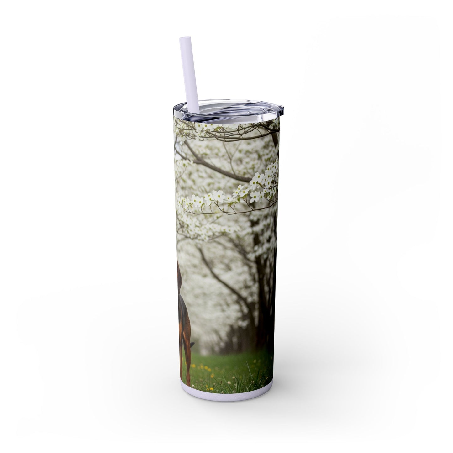 Plott Hound Tumbler with Straw, 20oz