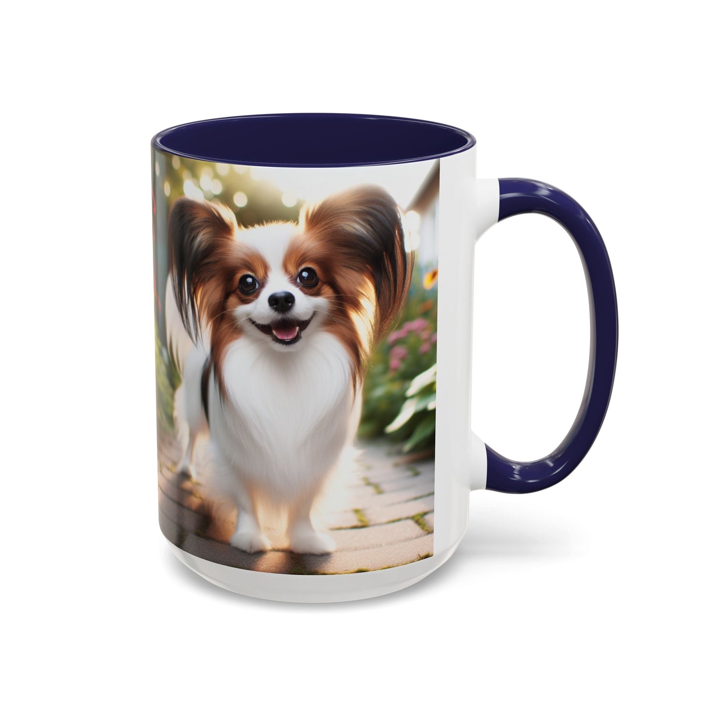 Papillon Accent Coffee Mug - Perfect Gift for Dog Lovers