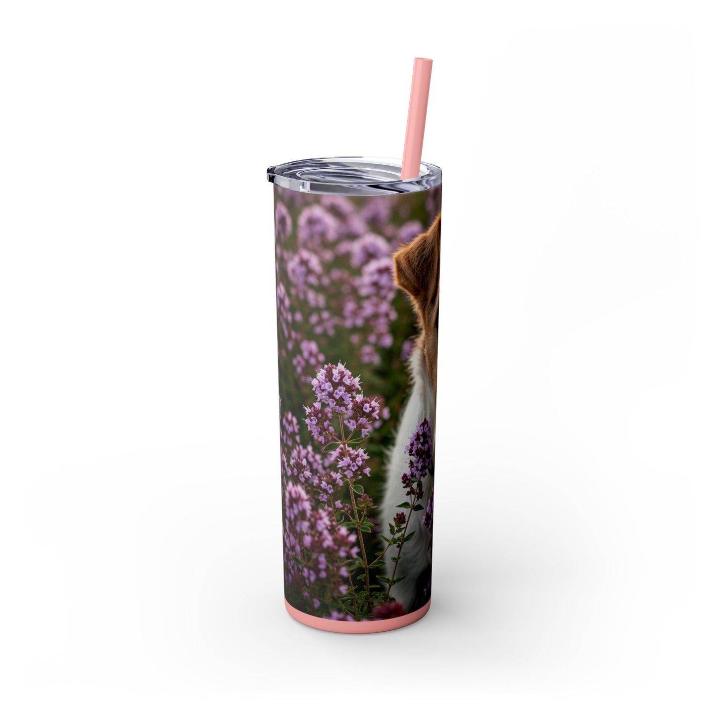 Fox Terrier Tumbler with Straw, 20oz