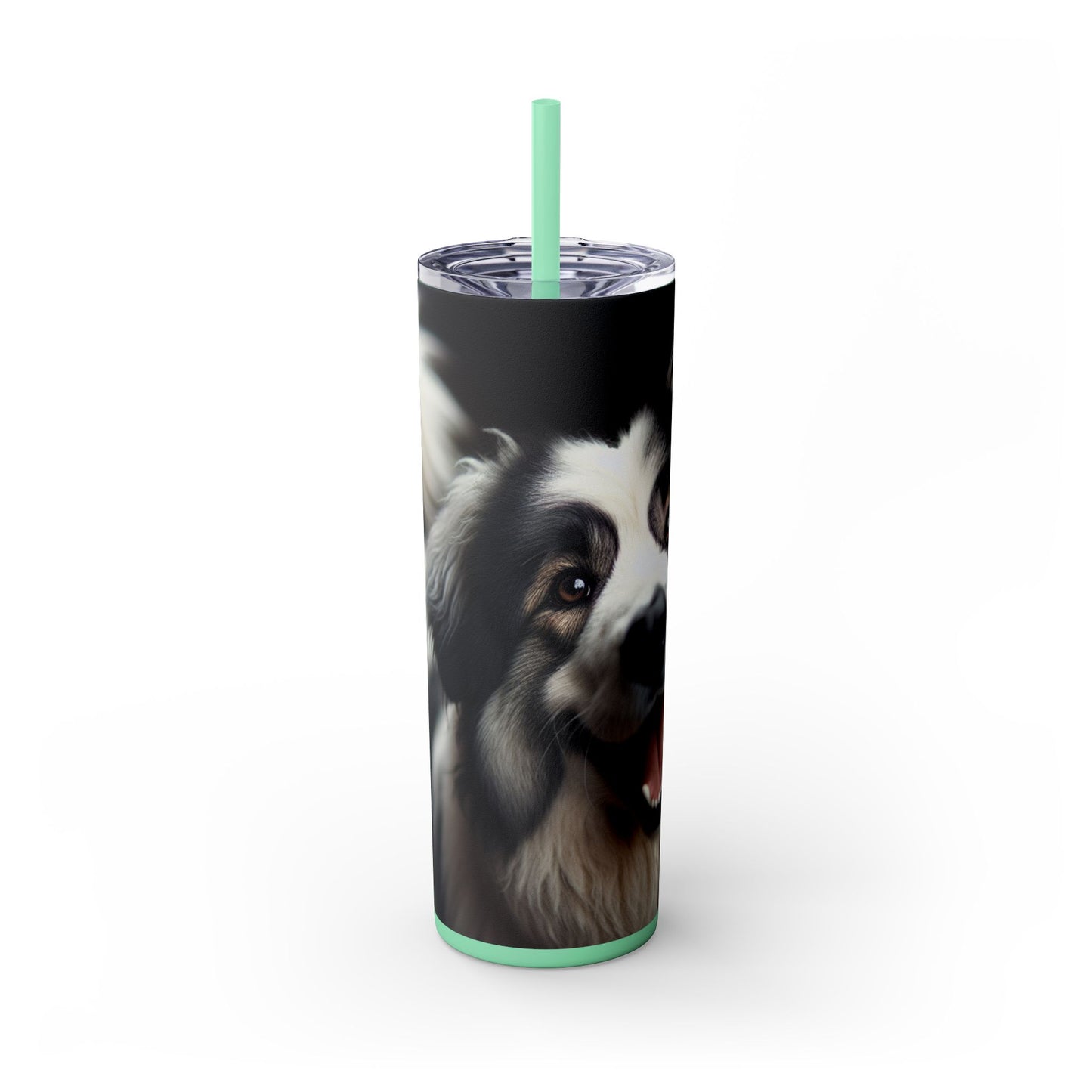 Romanian Mioritic Shepherd Dog Tumbler with Straw, 20oz