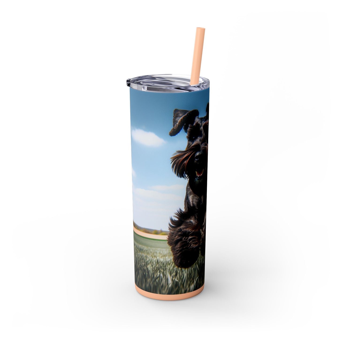 Giant Schnauzer Tumbler with Straw, 20oz