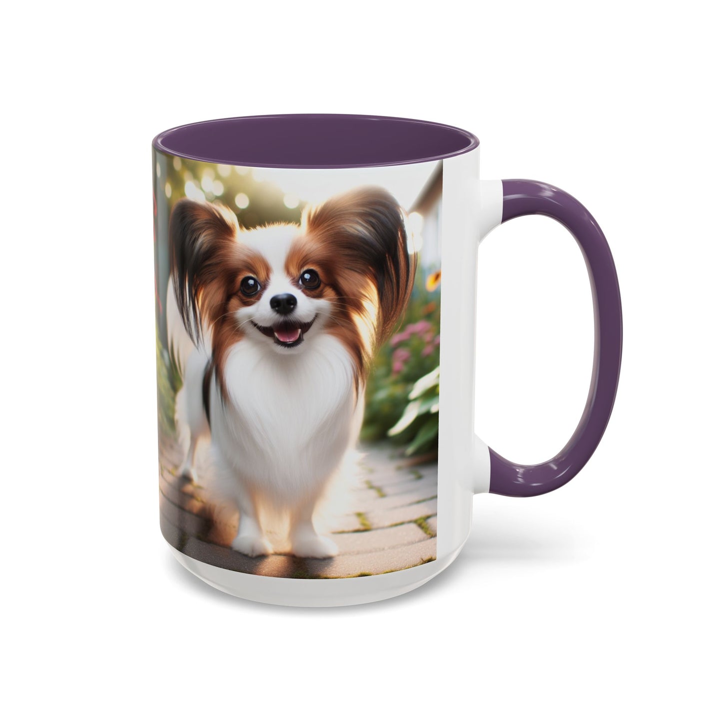 Papillon Accent Coffee Mug - Perfect Gift for Dog Lovers