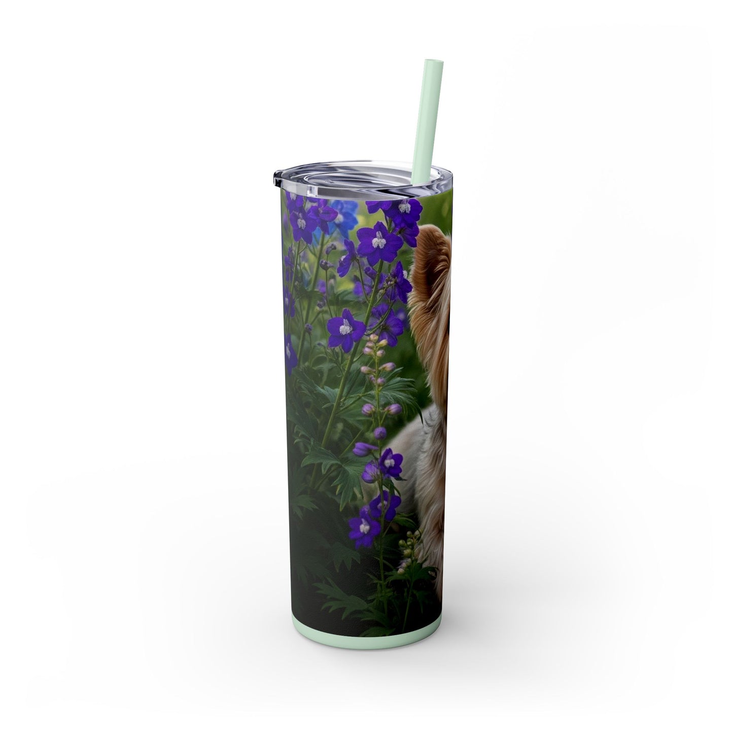 Yorkiepoo Tumbler with Straw, 20oz