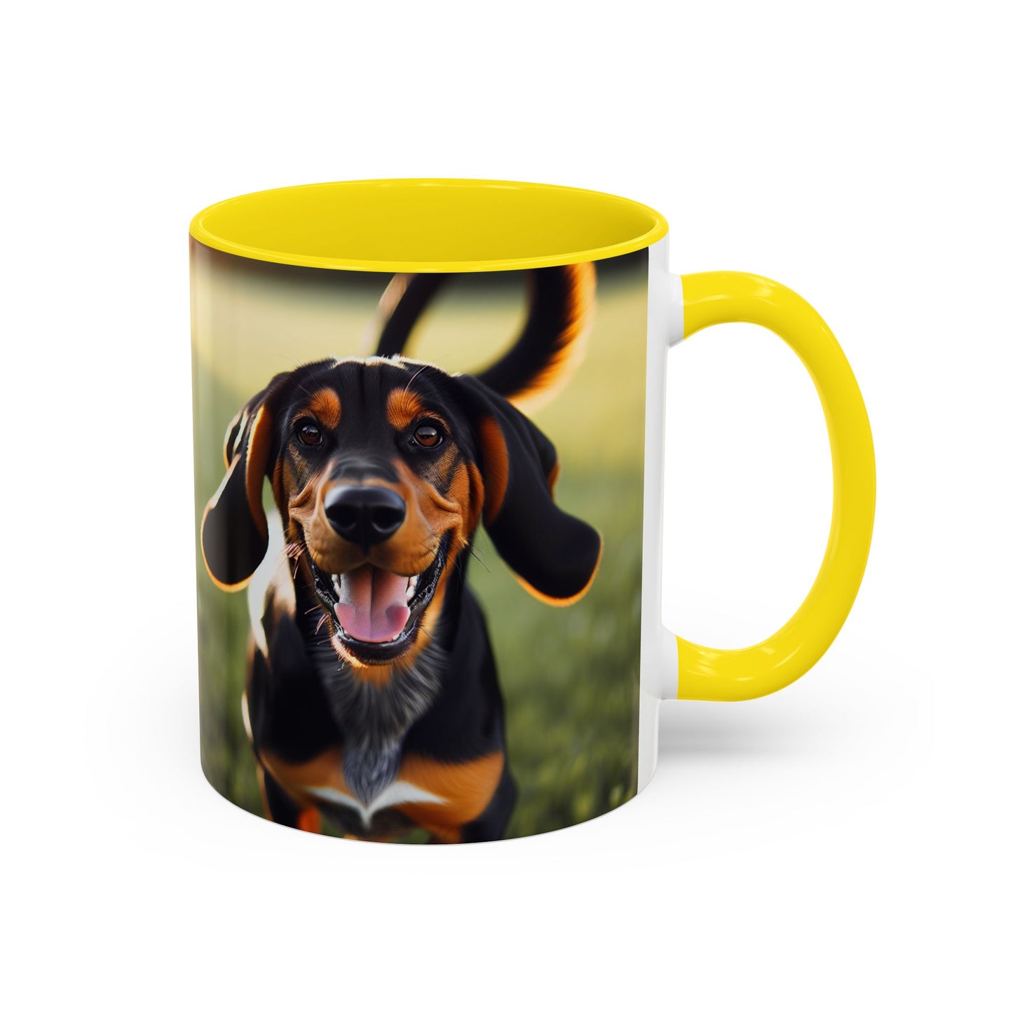 Black and Tan Coonhound Accent Coffee Mug - Perfect Gift for Dog Lovers