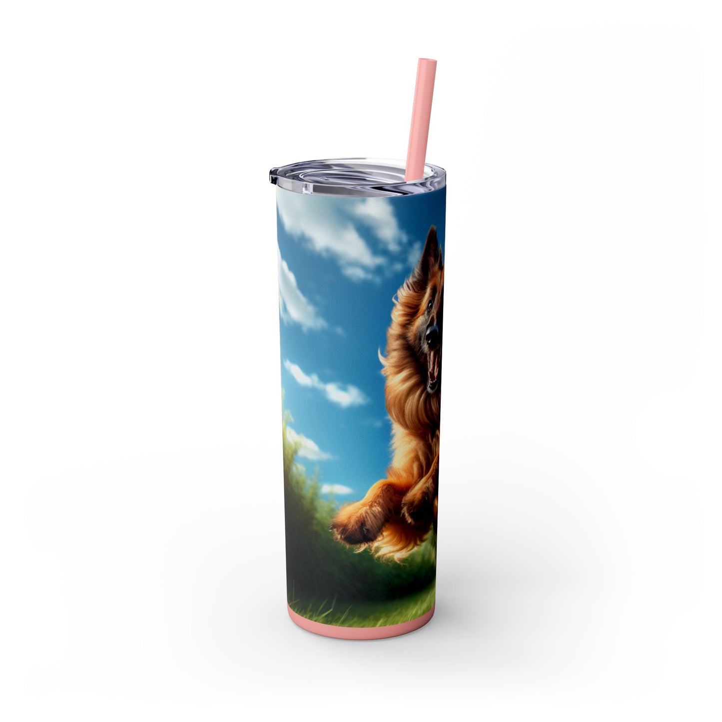 Belgian Shepherd Dog Laekenois Tumbler with Straw, 20oz