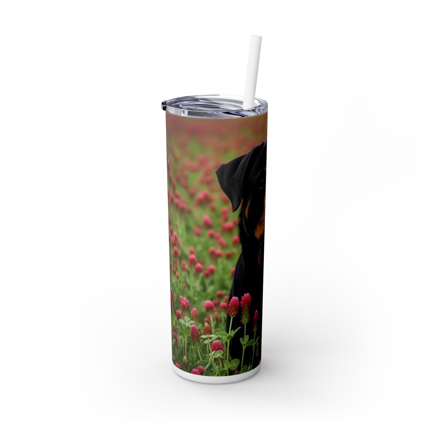 Rottweiler Tumbler with Straw, 20oz