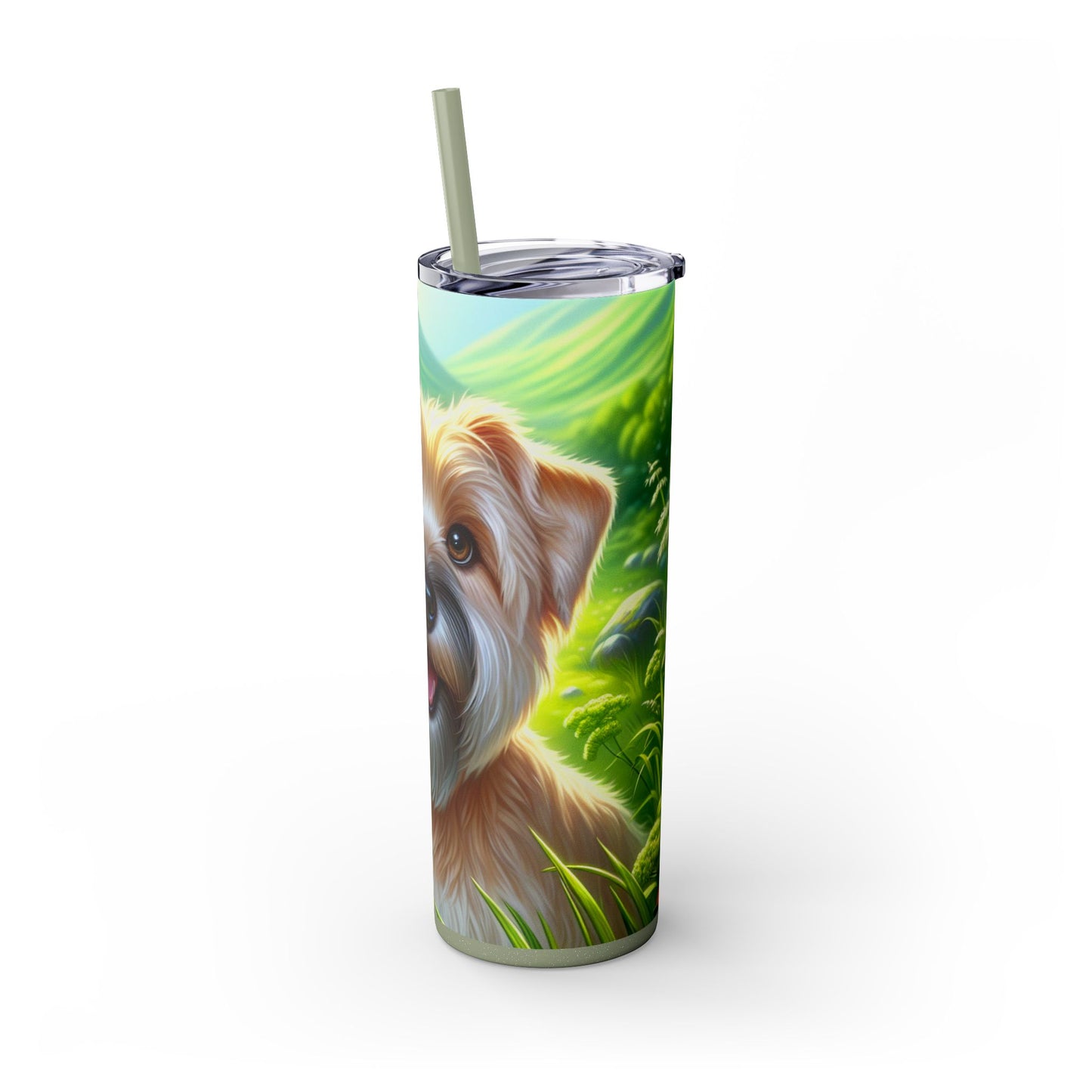 Glen of Imaal Terrier Tumbler with Straw, 20oz