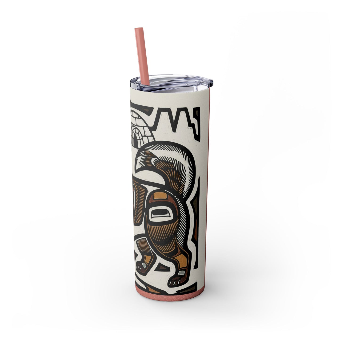 Canadian Eskimo Dog Tumbler with Straw, 20oz