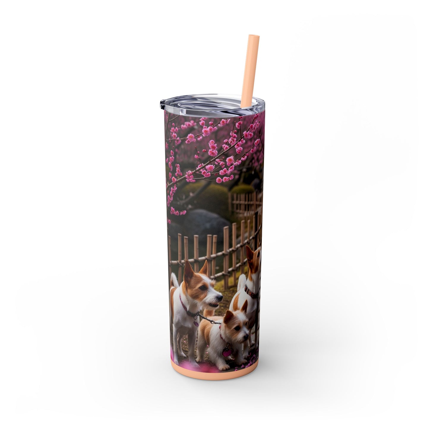 Japanese Terrier Tumbler with Straw, 20oz