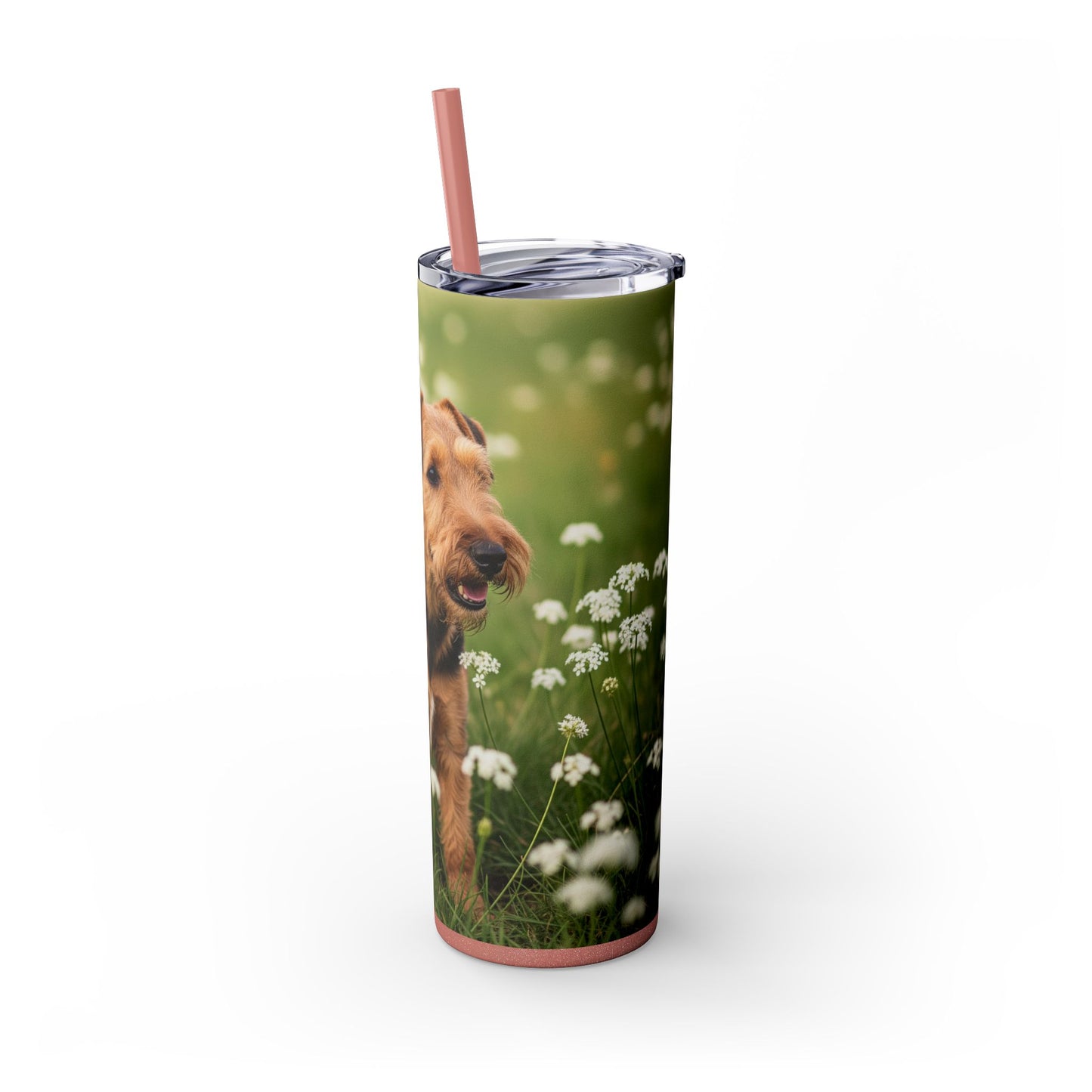 Lakeland Terrier Tumbler with Straw, 20oz