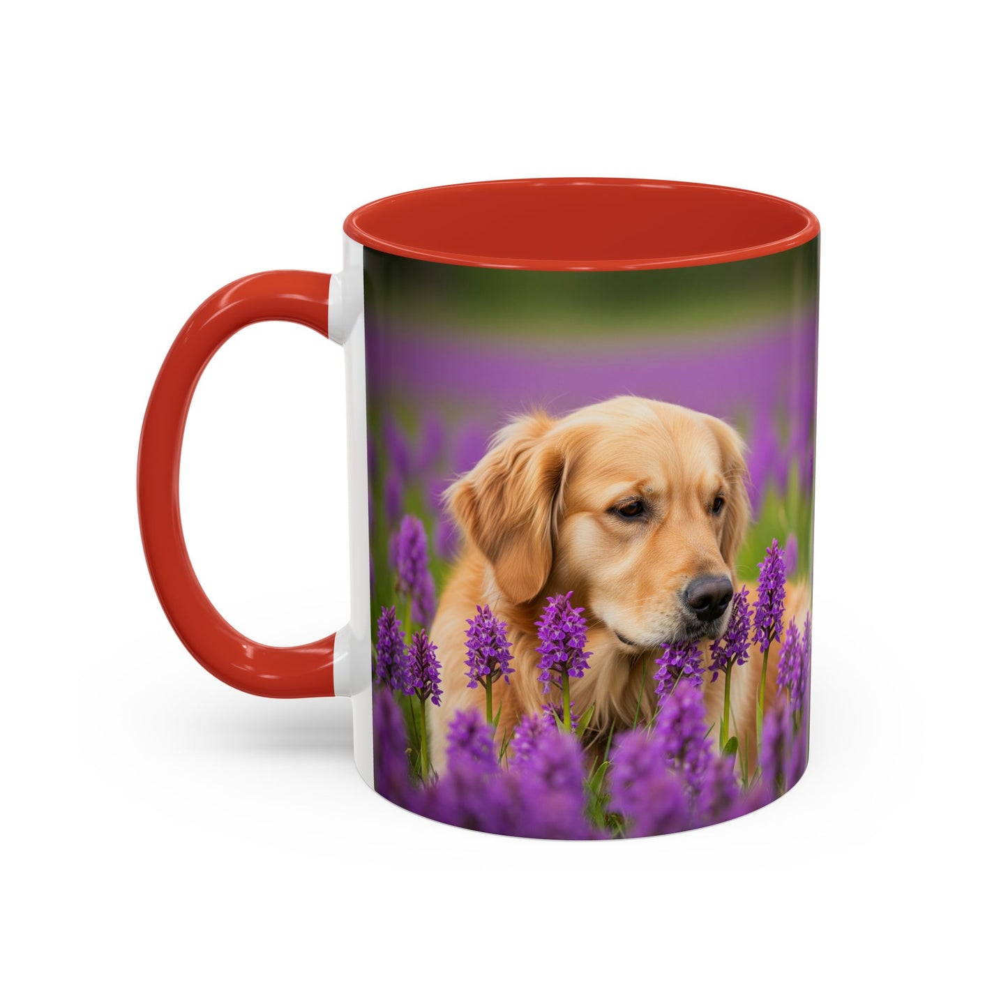 Golden Retriever Accent Coffee Mug - Perfect Gift for Dog Lovers