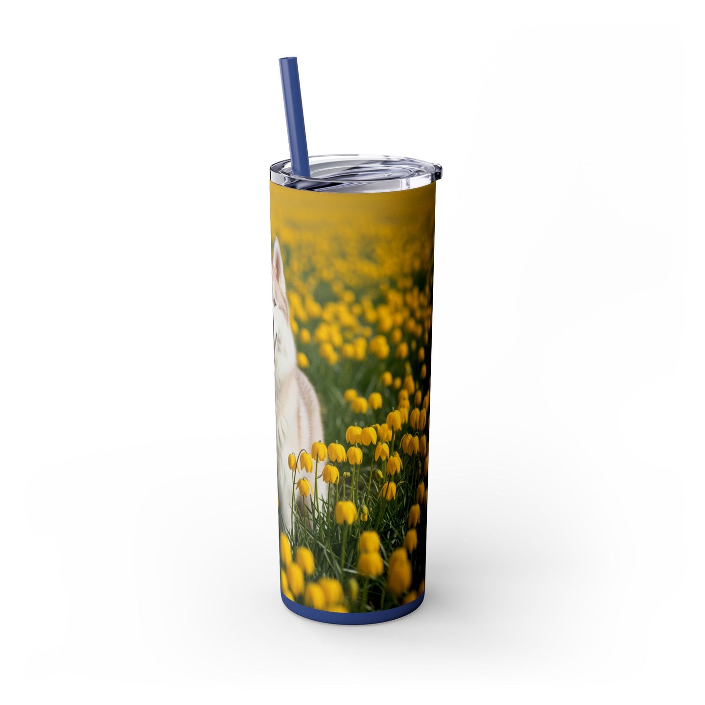Siberian Husky Tumbler with Straw, 20oz