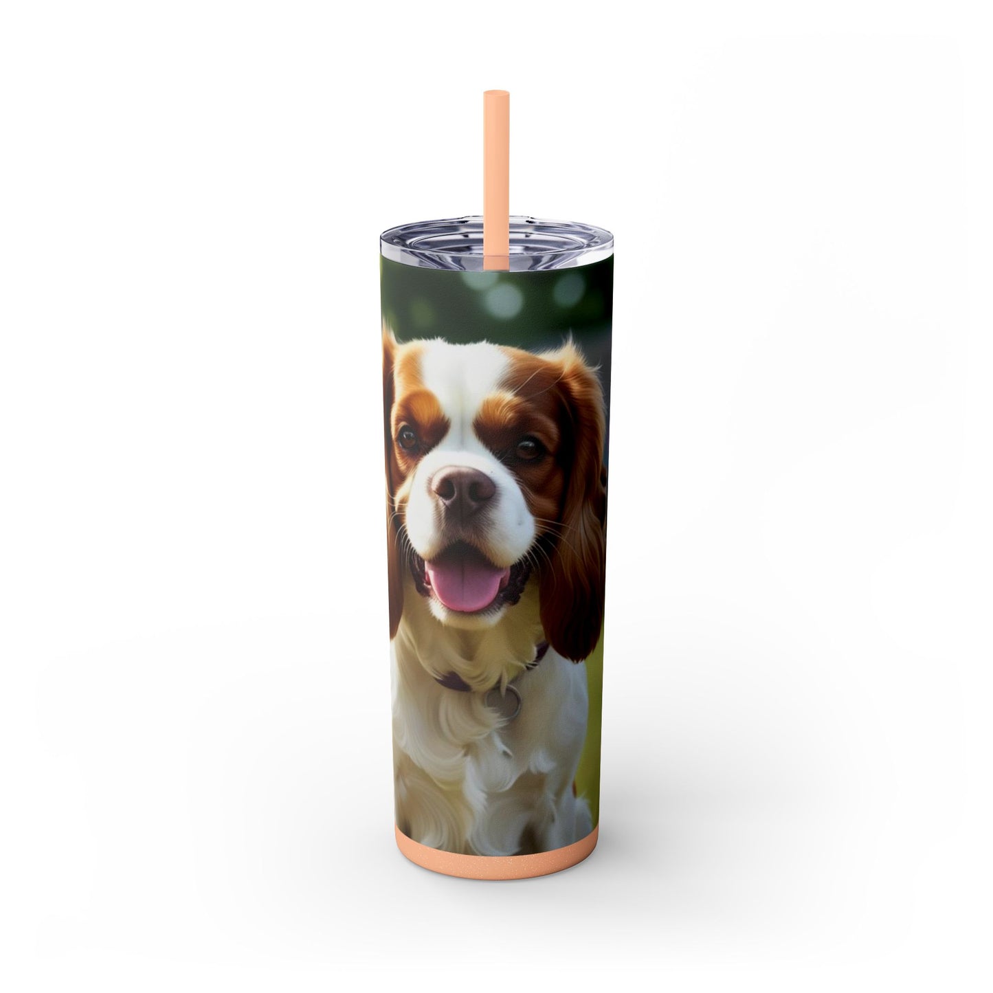 King Charles Spaniel Tumbler with Straw, 20oz