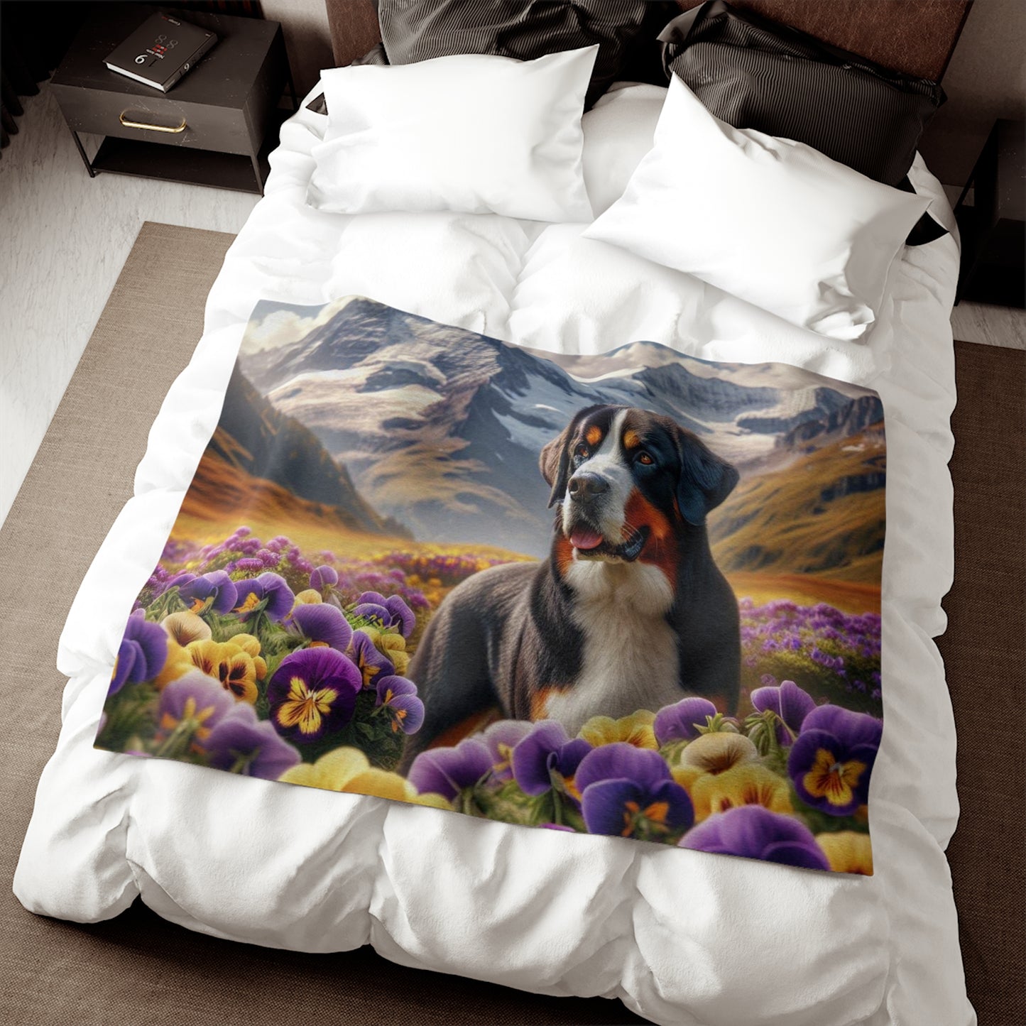 Greater Swiss Mountain Dog Sweatshirt Blanket