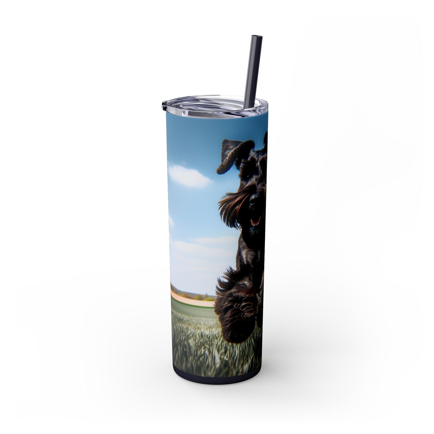Giant Schnauzer Tumbler with Straw, 20oz