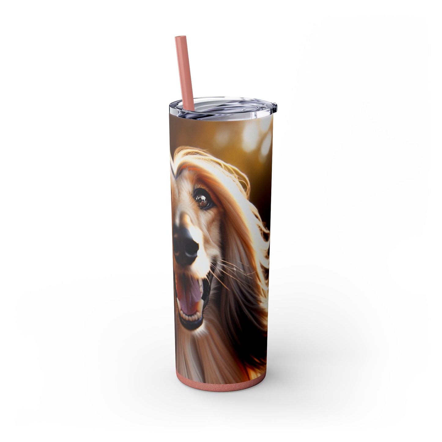 Afghan Hound Tumbler with Straw, 20oz