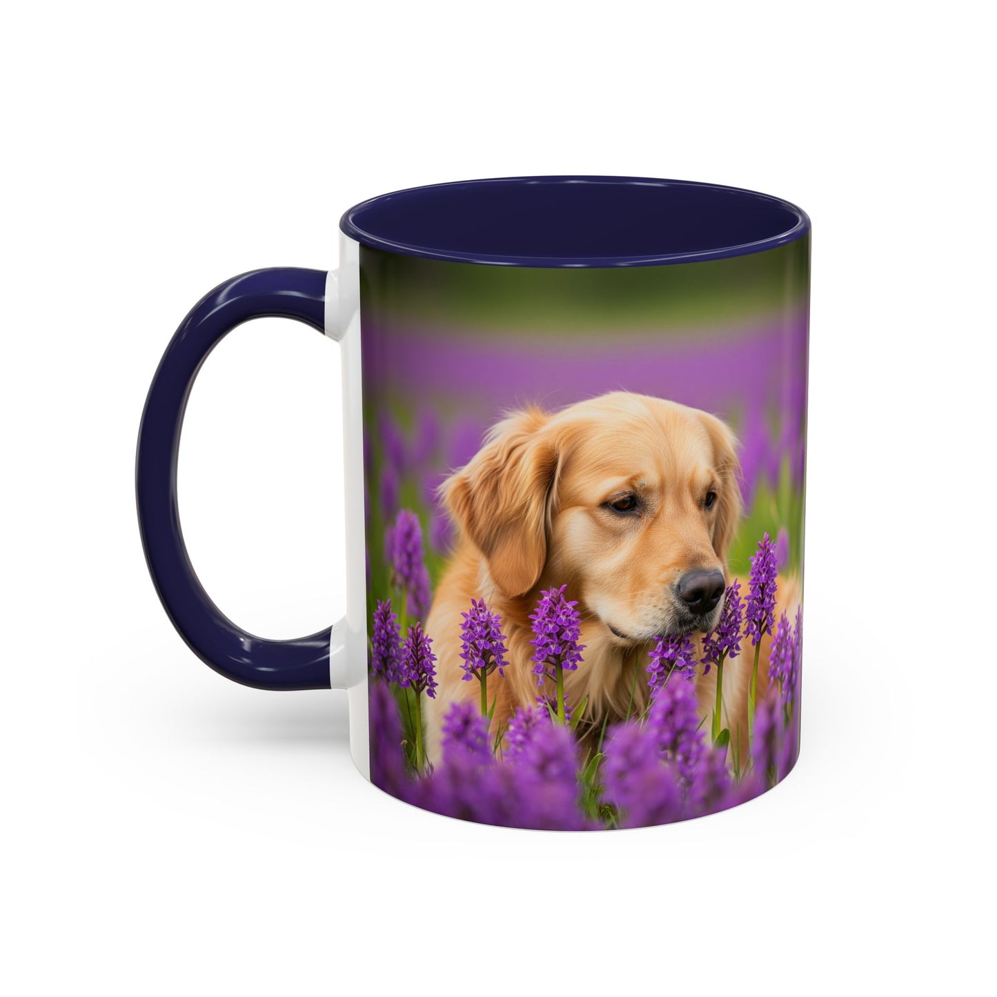 Golden Retriever Accent Coffee Mug - Perfect Gift for Dog Lovers