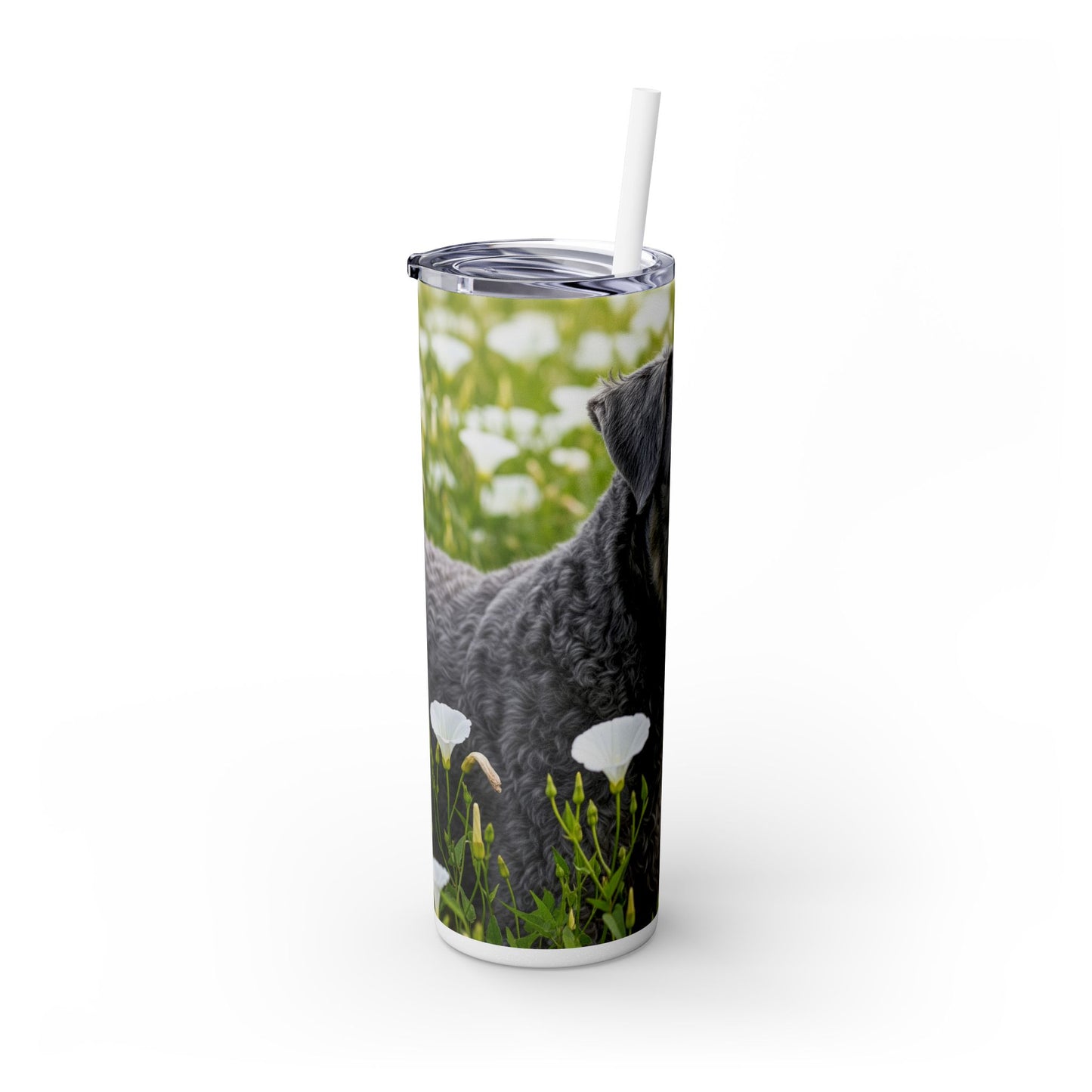 Kerry Blue Terrier Tumbler with Straw, 20oz